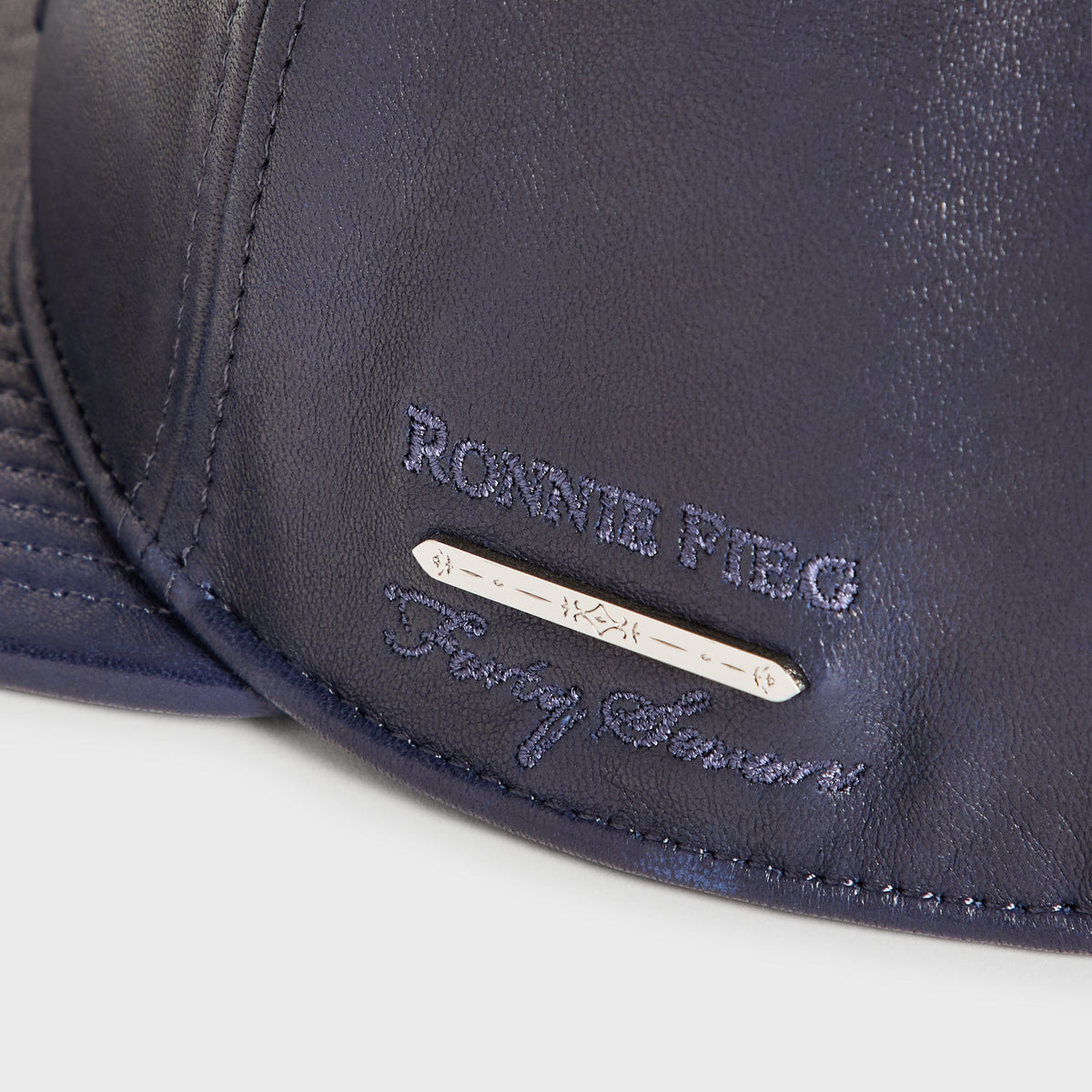 Giorgio Armani & Ronnie Fieg for '47 Soft Leather SL Hitch Cap - Blue Navy
