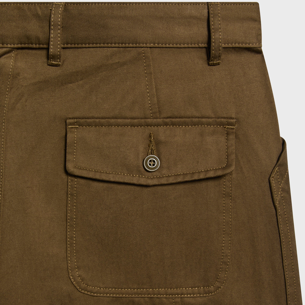 Kith Washed Herringbone Twill Gus Pant - Buckwheat - PH