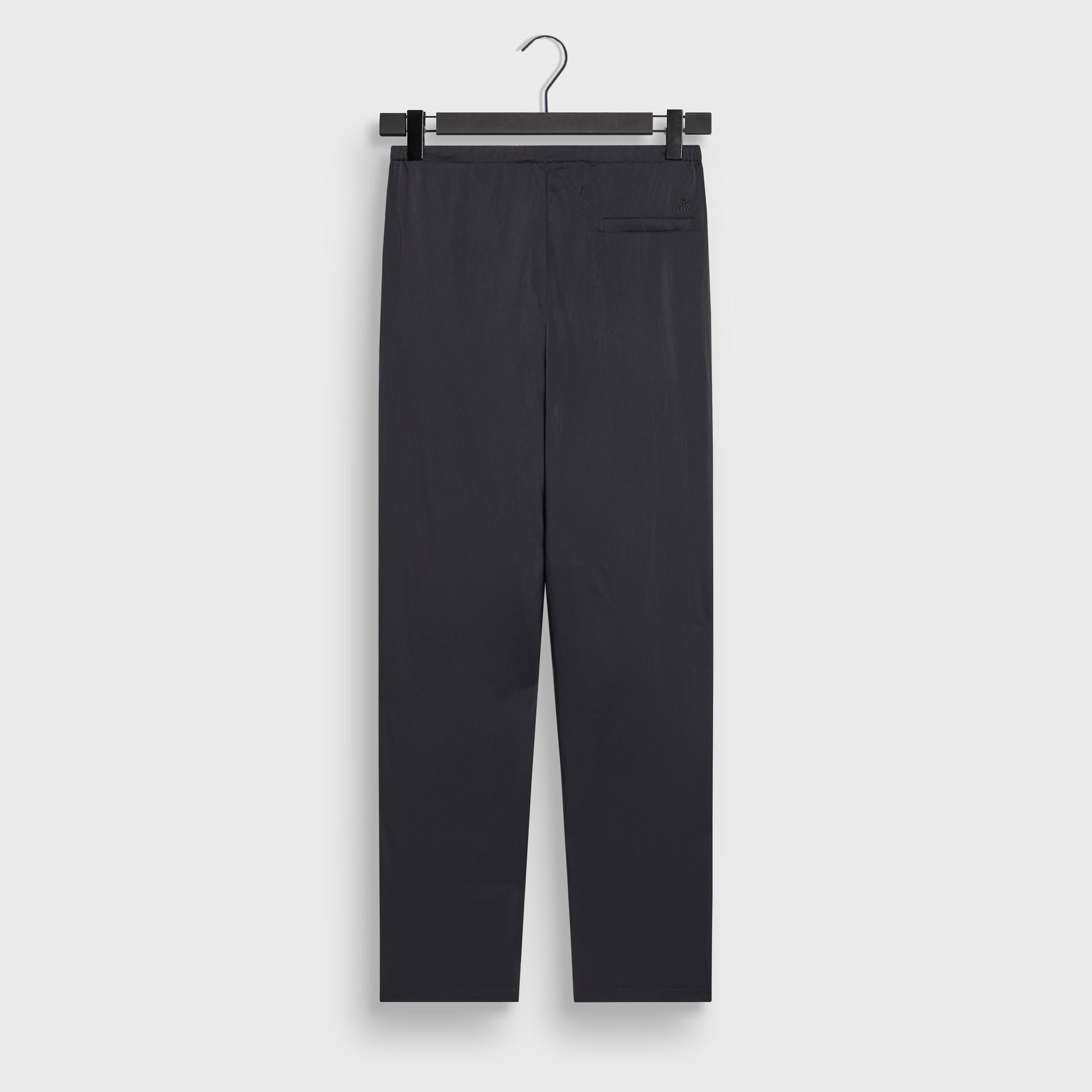 Kith Nylon Maverick pant in black, back flat lay