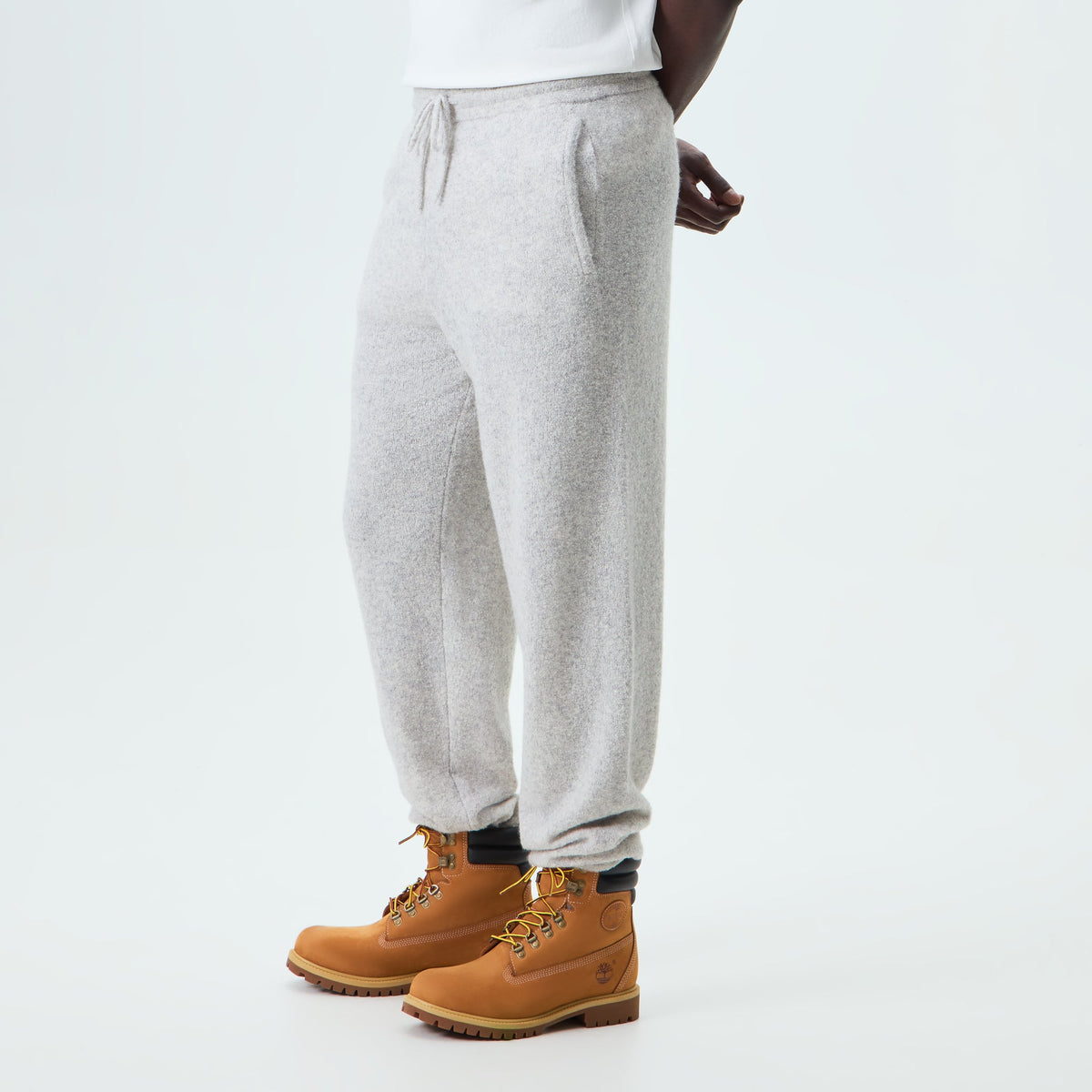 &Kin Cashmere Avon Sweatpant - Heather Grey