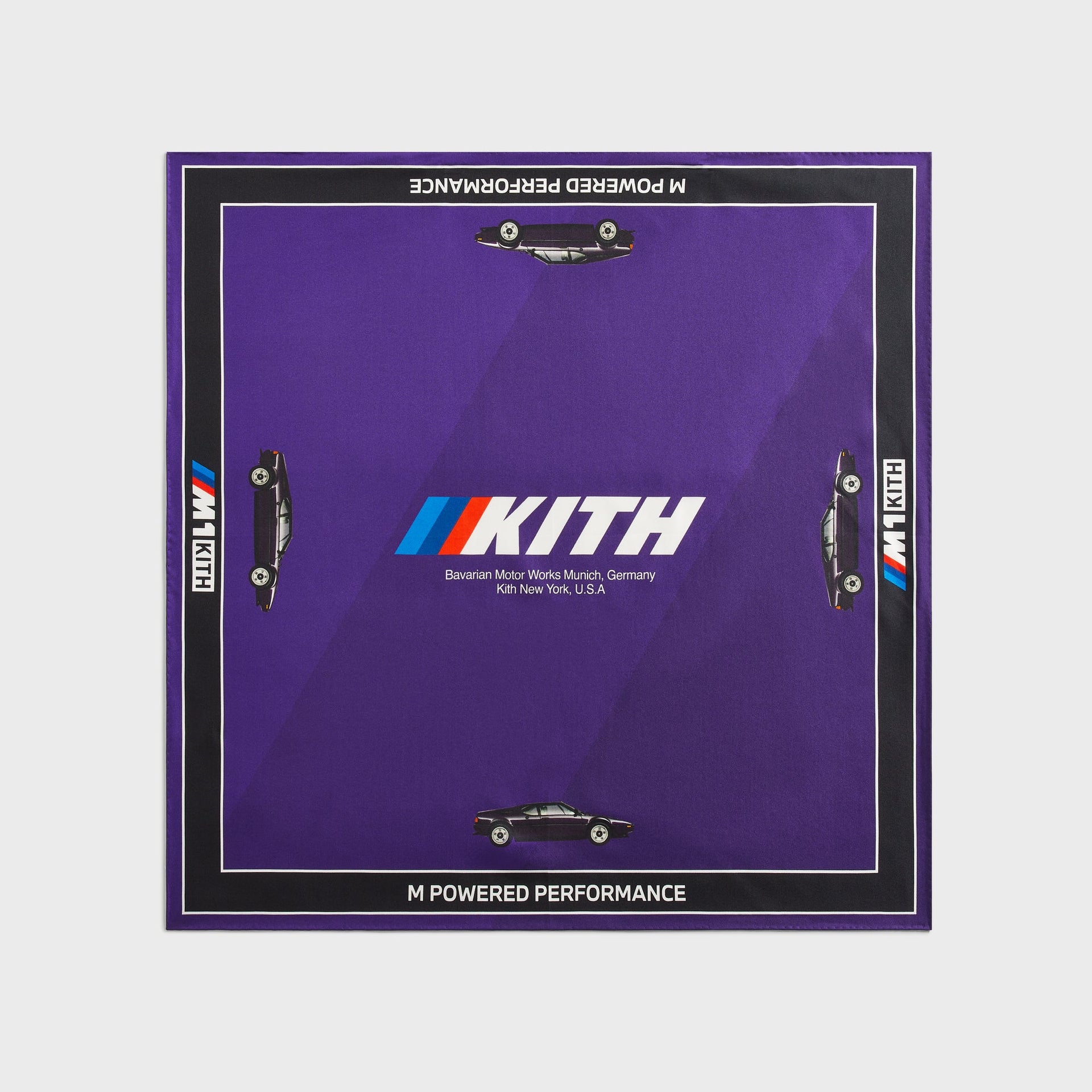 Kith for BMW Silk Bandana - Techno Violet