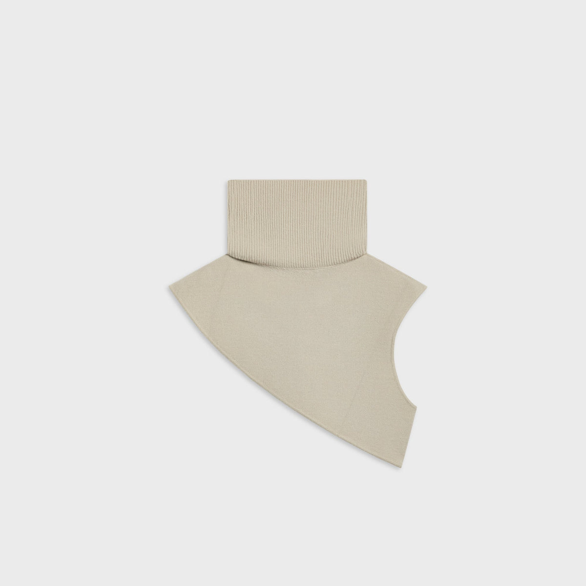 Kith Soft Rib Knit Crossbody Neck Warmer - Medium Heather Grey