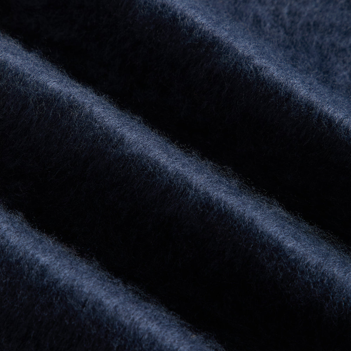 Kith Chunky Tassel Mohair Scarf - Nocturnal