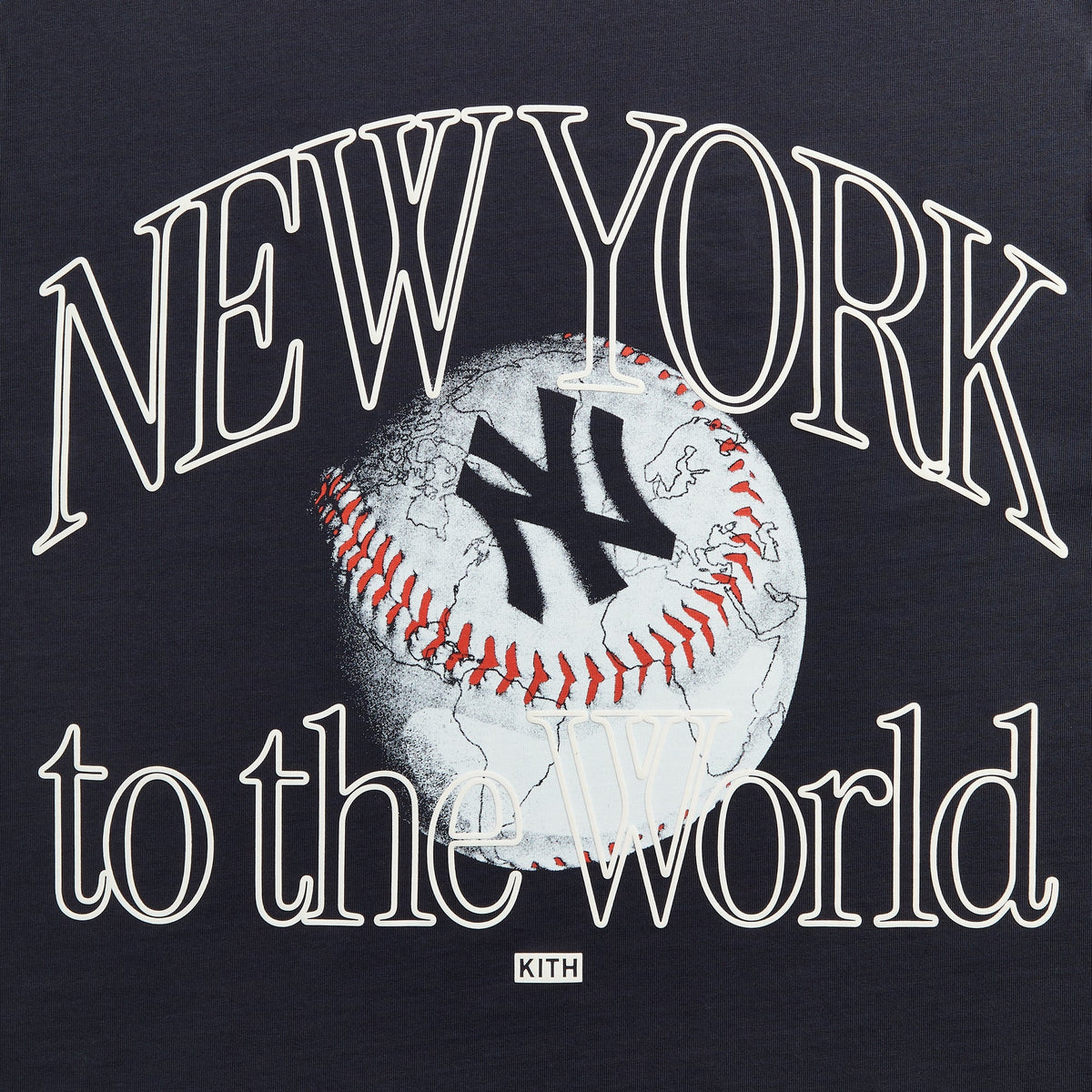 Kith for the New York Yankees New York to the World Vintage Alex Tee - Nocturnal - PH