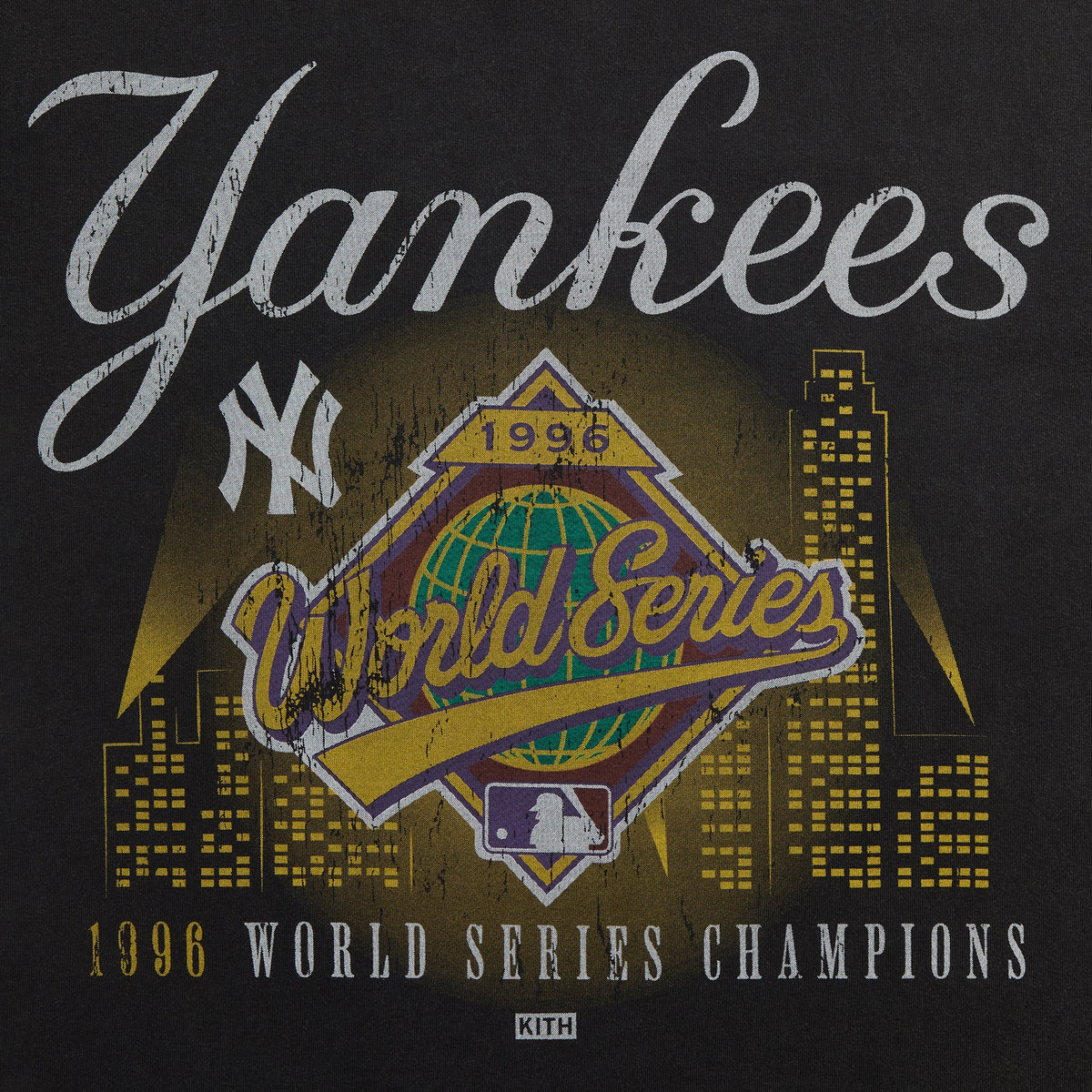 Kith for the New York Yankees World Series Vintage Tee - Black