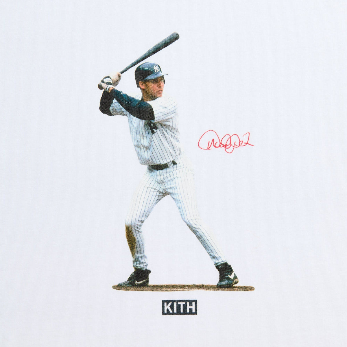 Kith for the New York Yankees Derek Jeter At Bat Vintage Tee - White - PH