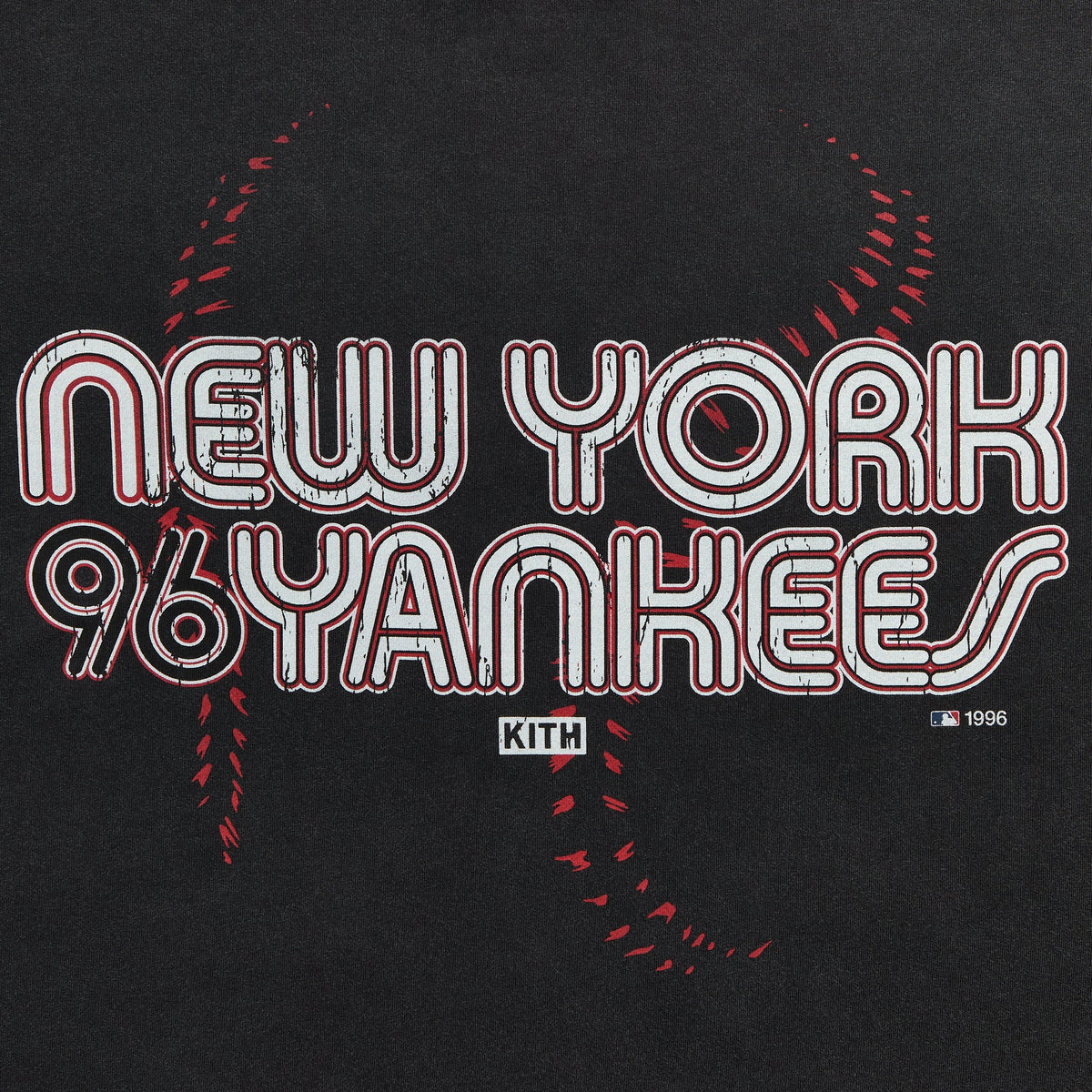 Kith for the New York Yankees Vintage Lawson Tee - Black