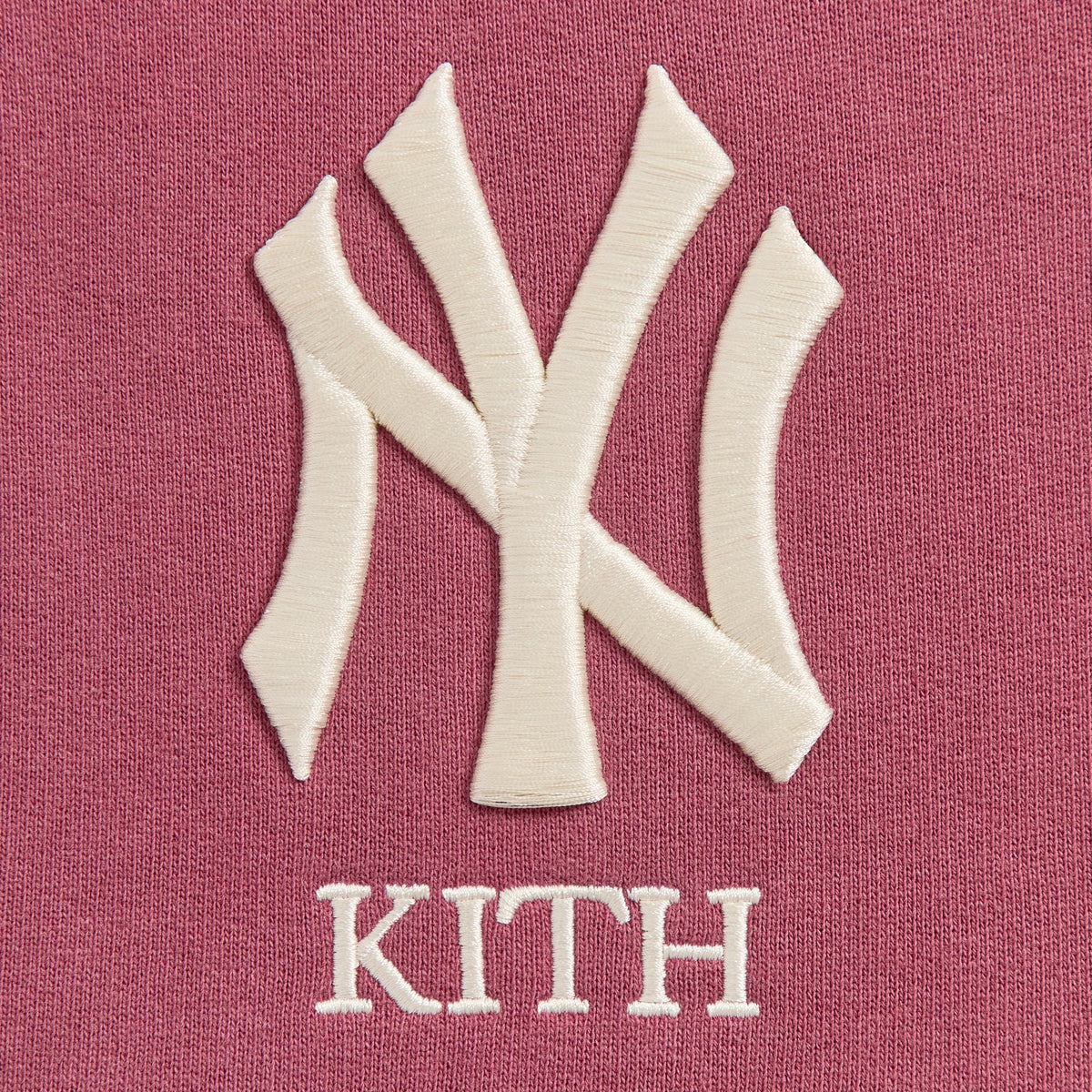 Kith for the New York Yankees Vintage Nelson Quarter Zip - Garnet