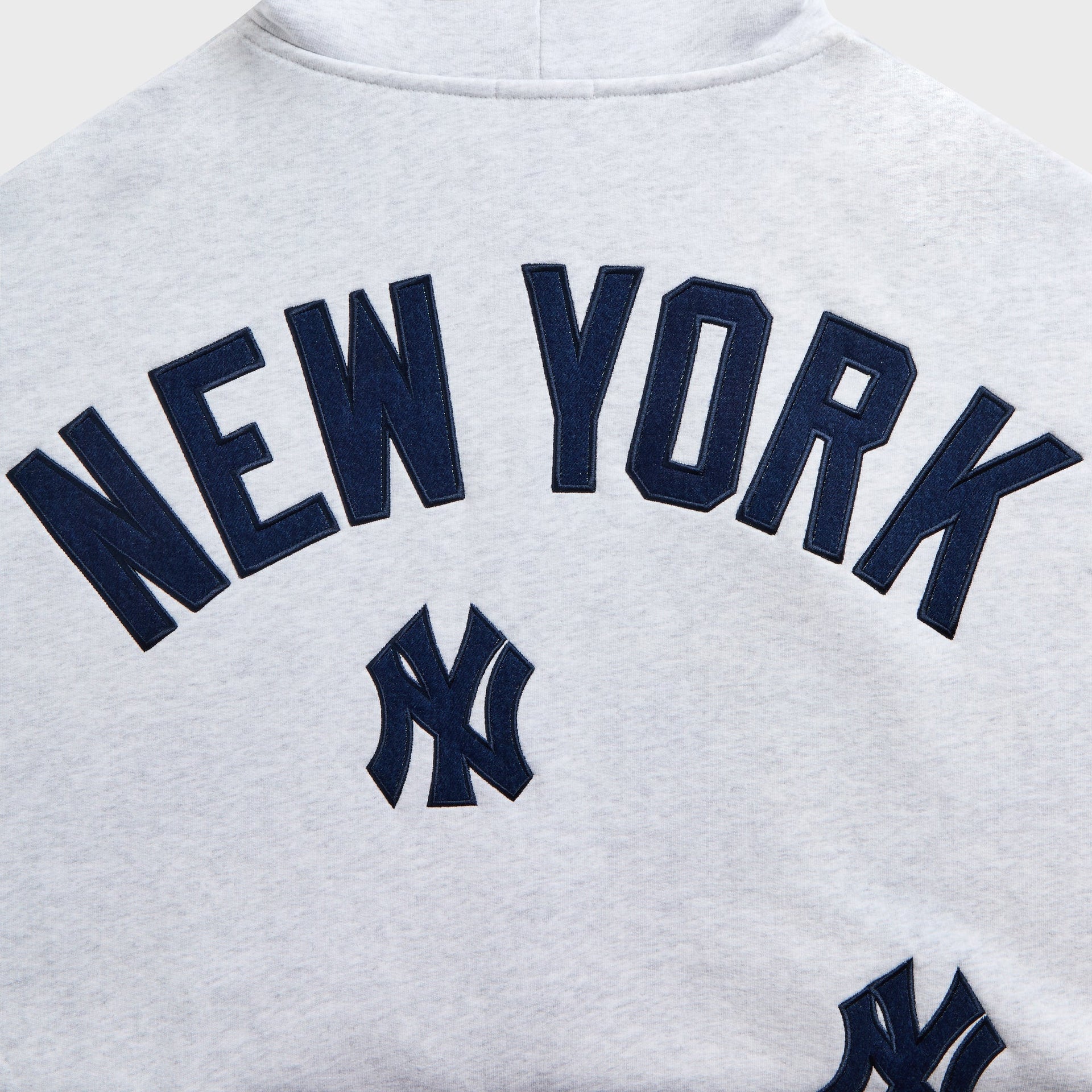 Kith for the New York Yankees Vintage Braxton Zip Hoodie - Light Heather Grey - PH