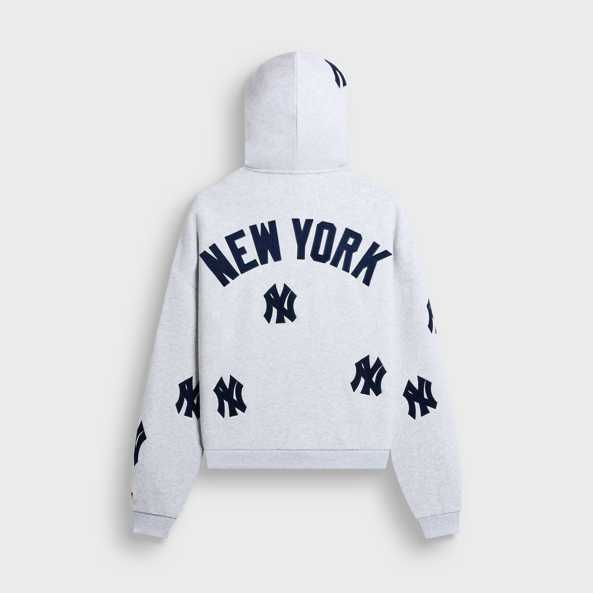 Kith for the New York Yankees Vintage Braxton Zip Hoodie - Light Heather Grey - PH