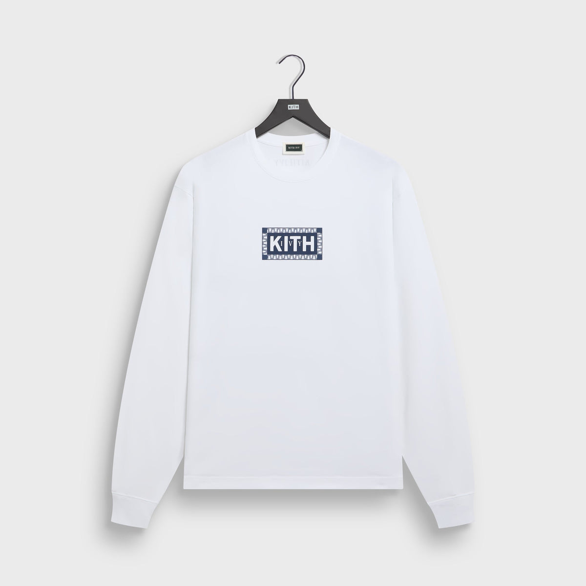 Kith Ivy Classic Logo Long Sleeve Tee - White - PH