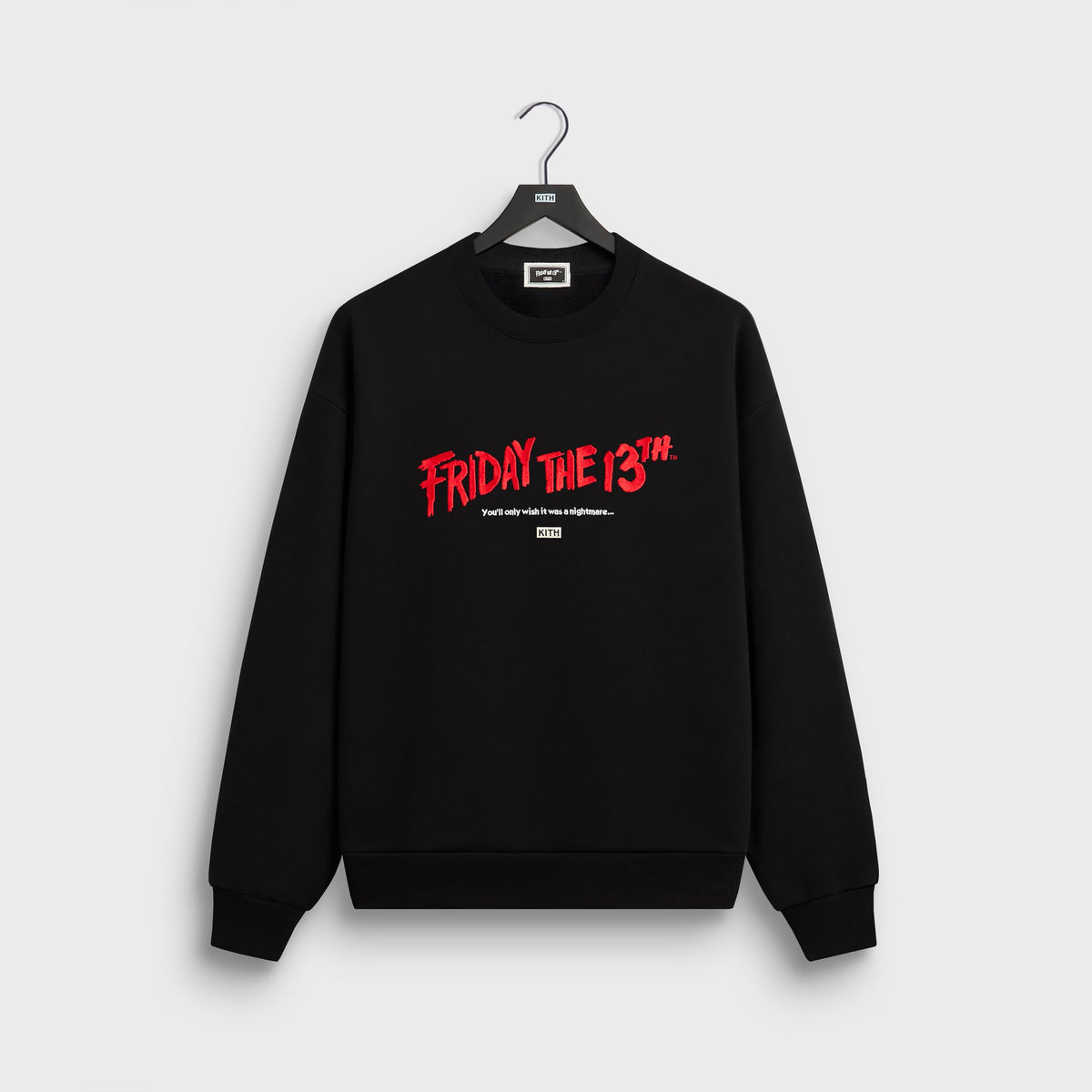 Kith for Friday The 13th Headline Nelson Crewneck - Black