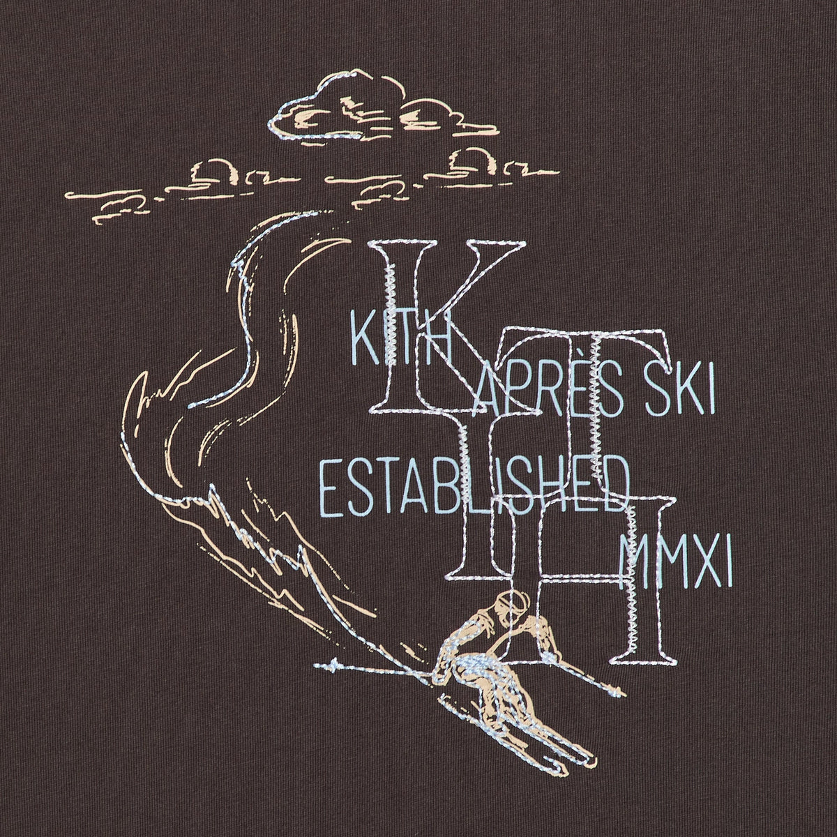 Kith Apres Ski Alex Tee - Kindling