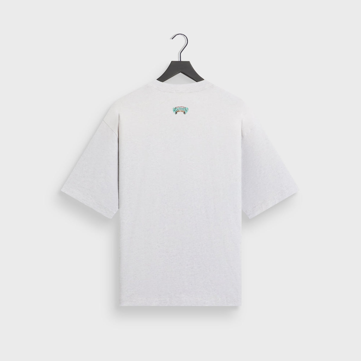 Kith for the Vancouver Grizzlies Vintage Jones II Tee in light heather grey, back view with small Grizzlies logo below the collar