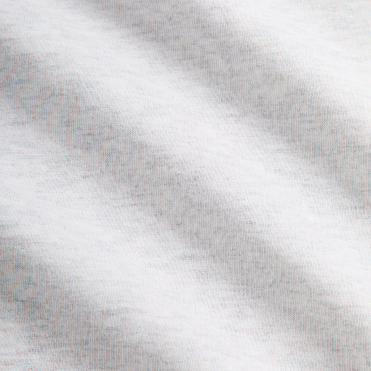 Close-up of heather grey cotton jersey fabric texture on the Kith Vancouver Grizzlies Vintage Jones II tee