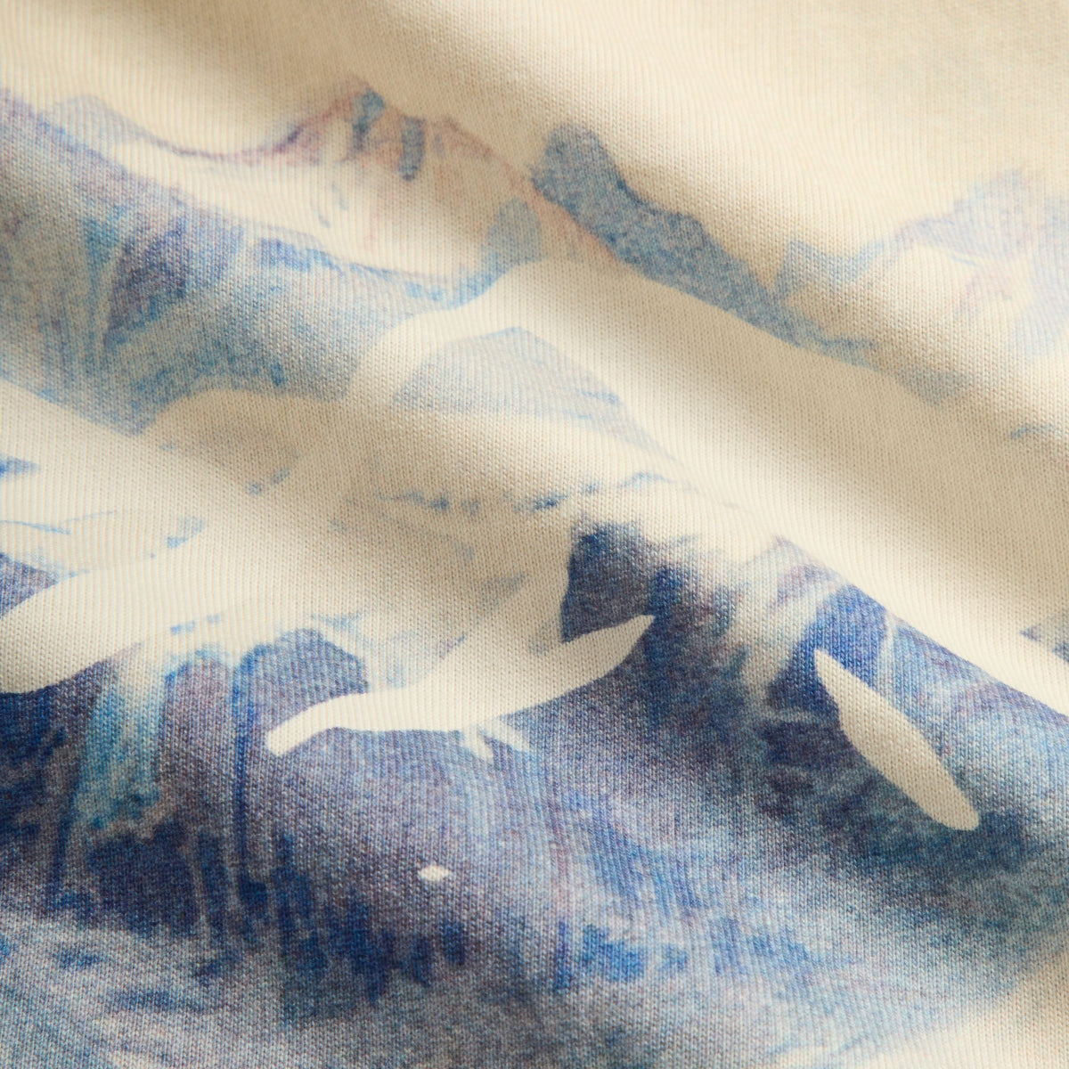 Kith Peak All-Over Printed Tee - Sandrift