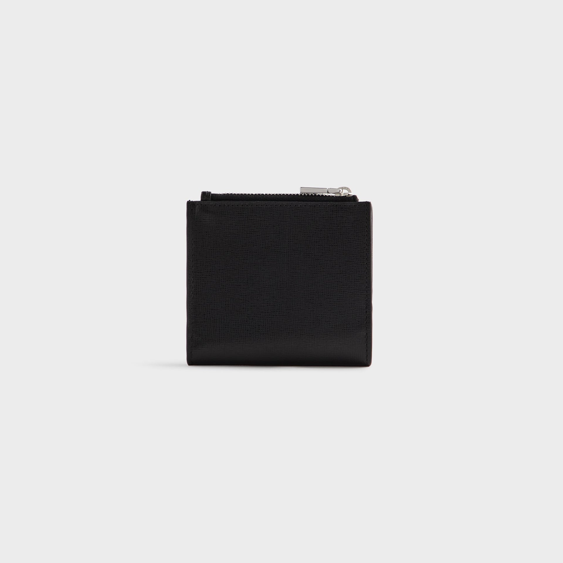 Kith Saffiano Leather Snap Wallet - Black