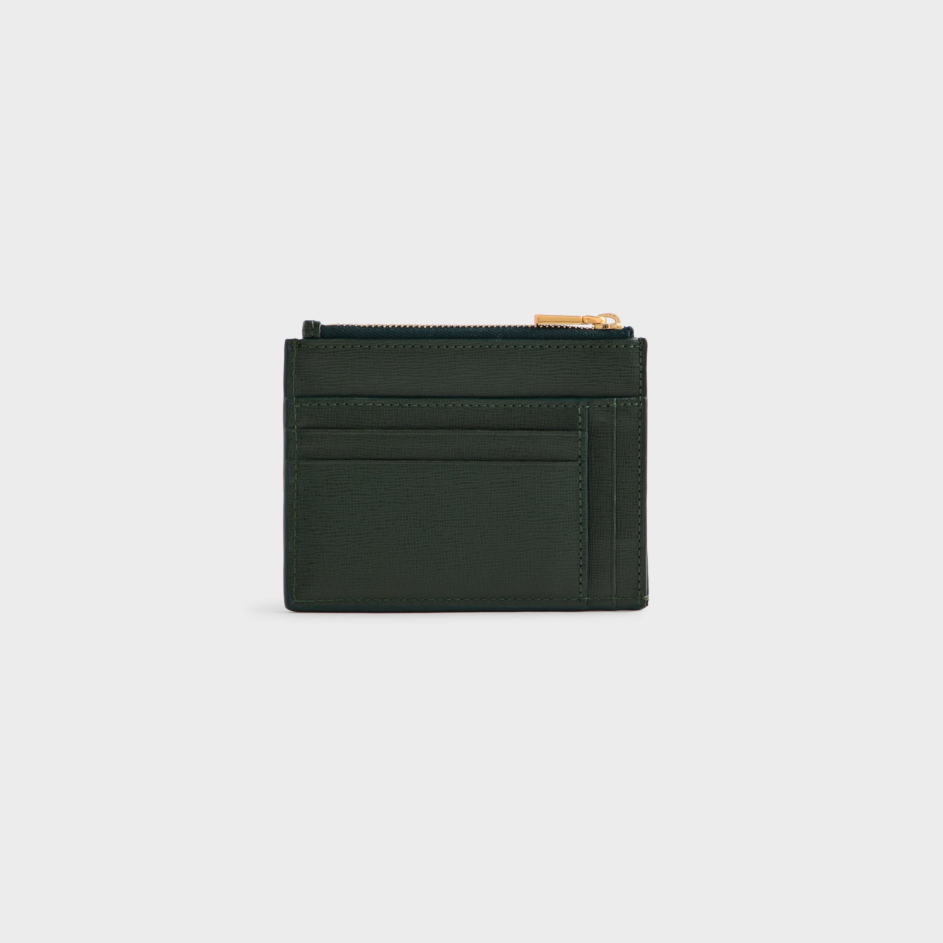 Kith Saffiano Leather Zip Card Case - Stadium