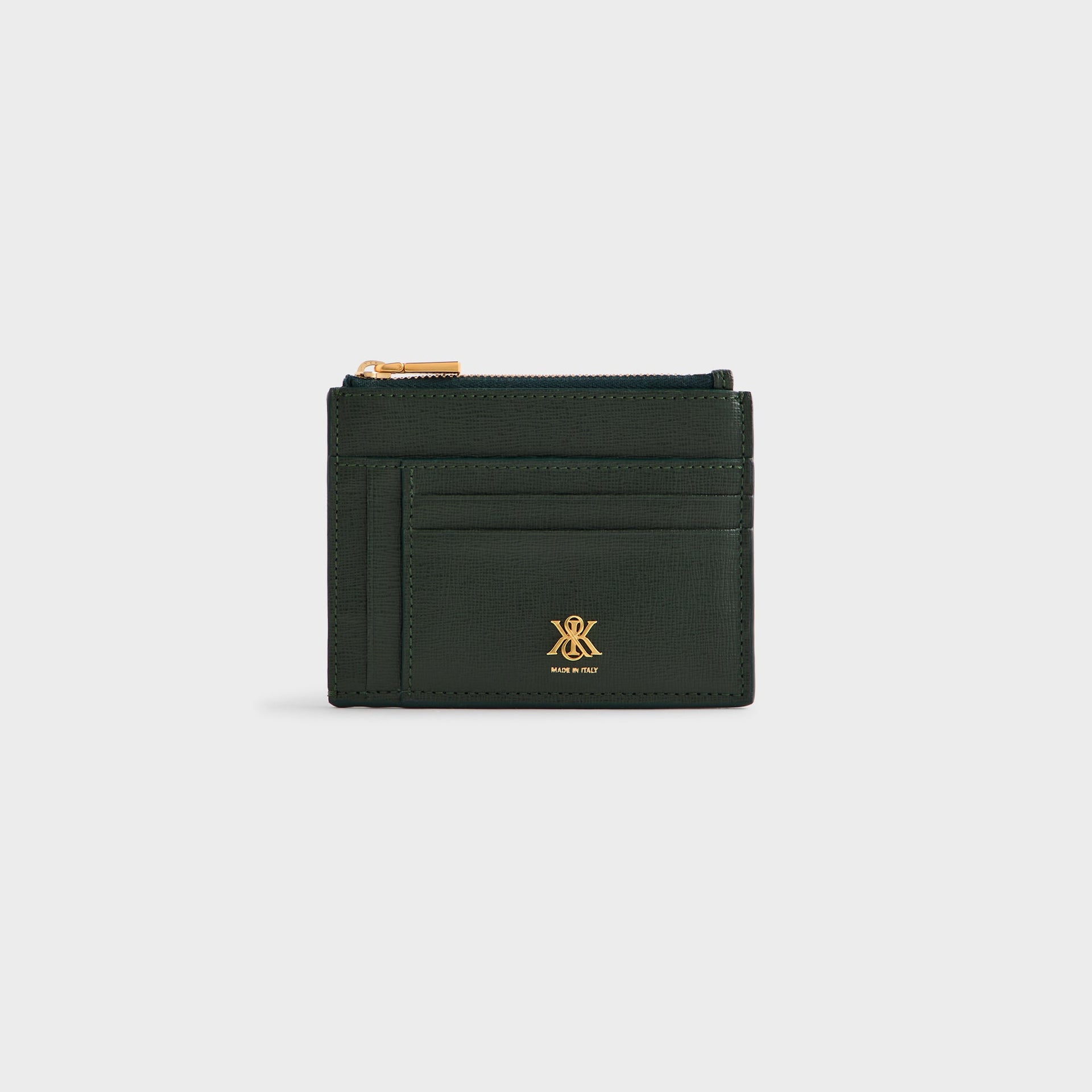 Kith Saffiano Leather Zip Card Case - Stadium