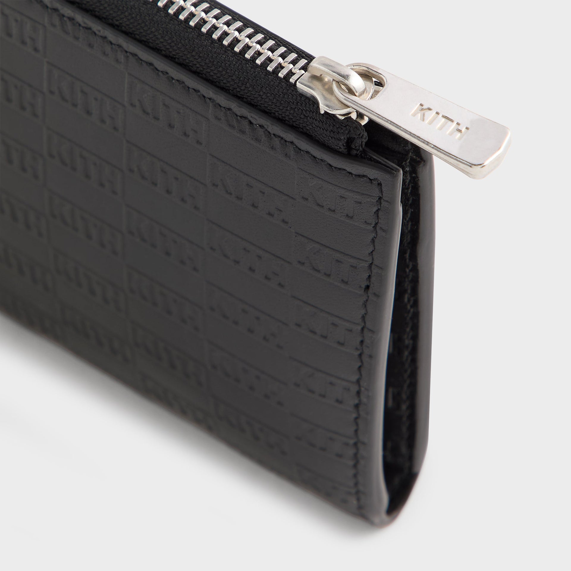 Kith Monogram Vachetta Zip Wallet - Black