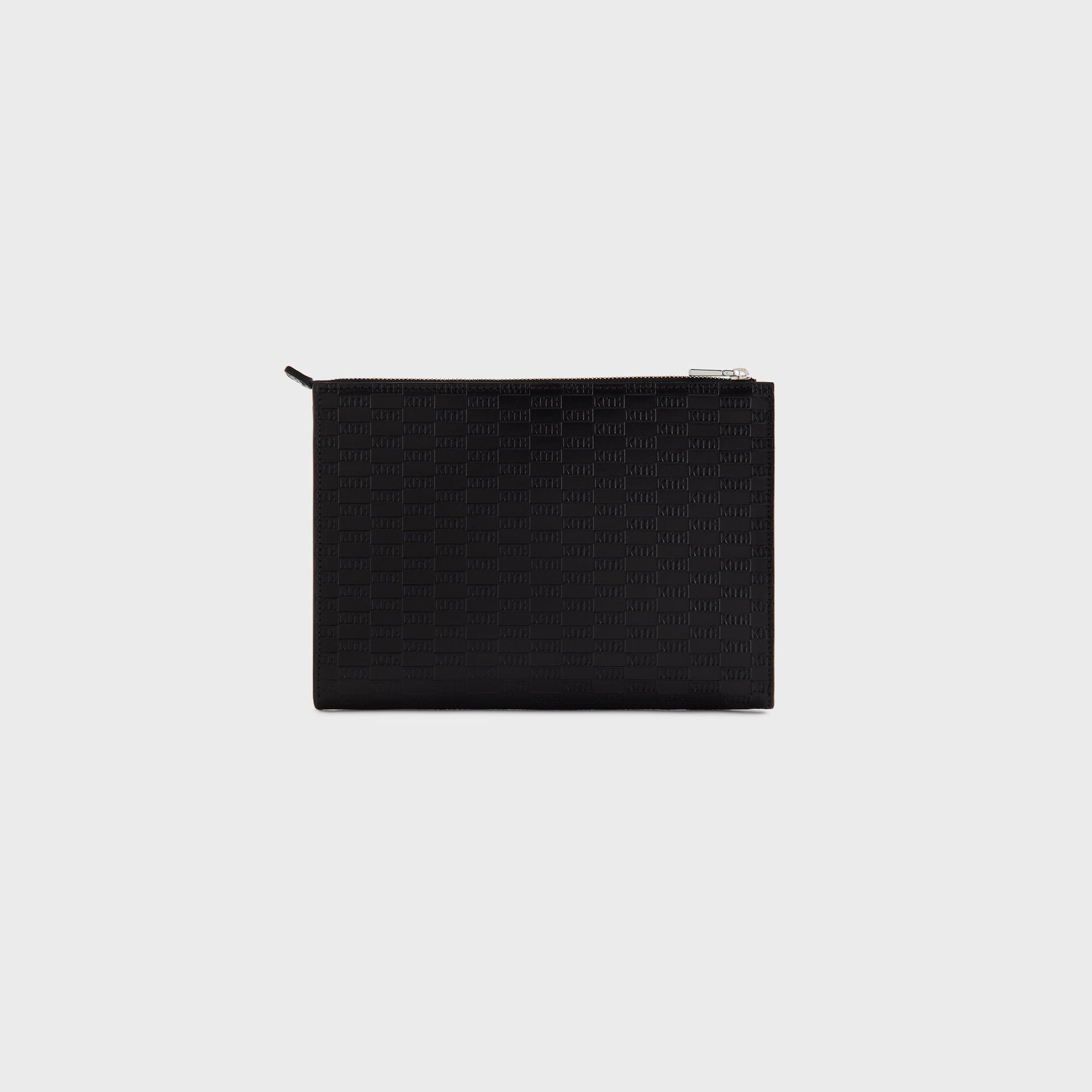 Kith Monogram Vachetta Leather Zip Pouch - Black