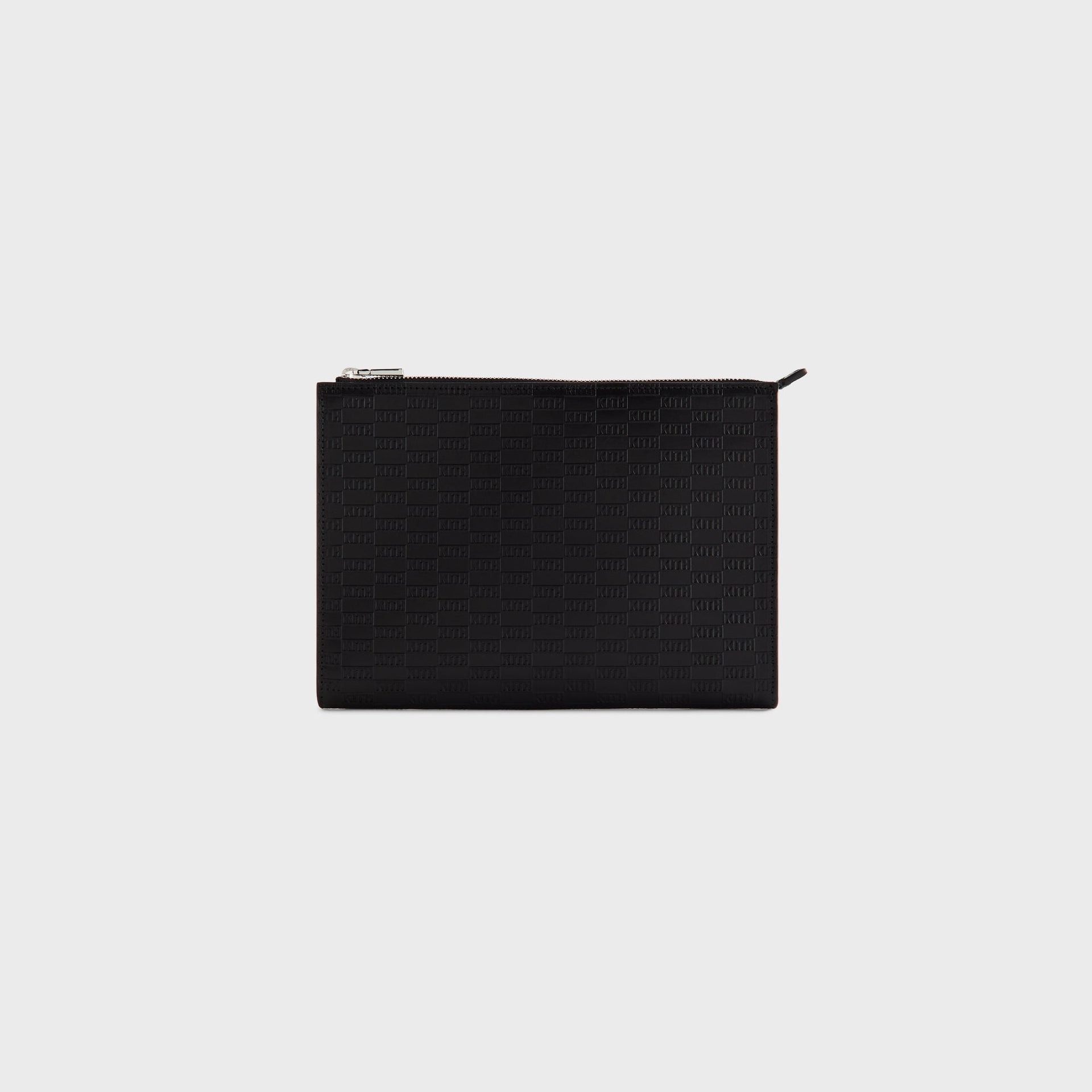 Kith Monogram Vachetta Leather Zip Pouch - Black