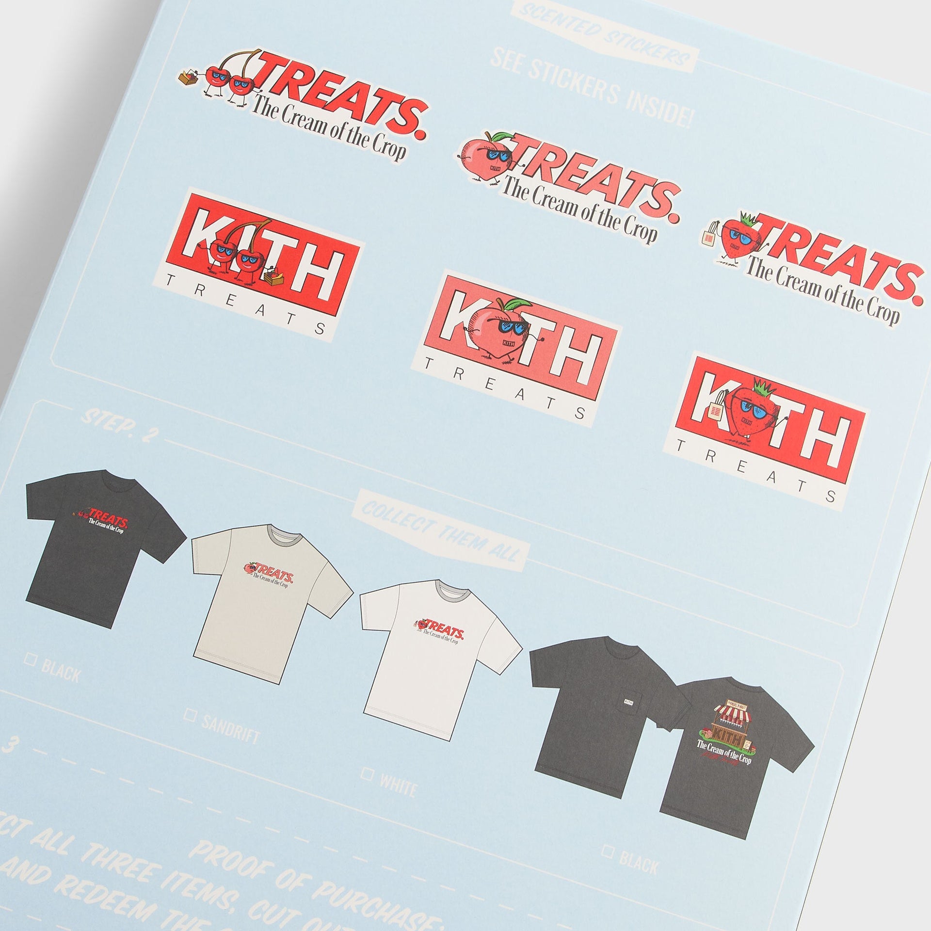 Kith Treats Peach Classic Logo Tee - Sandrift