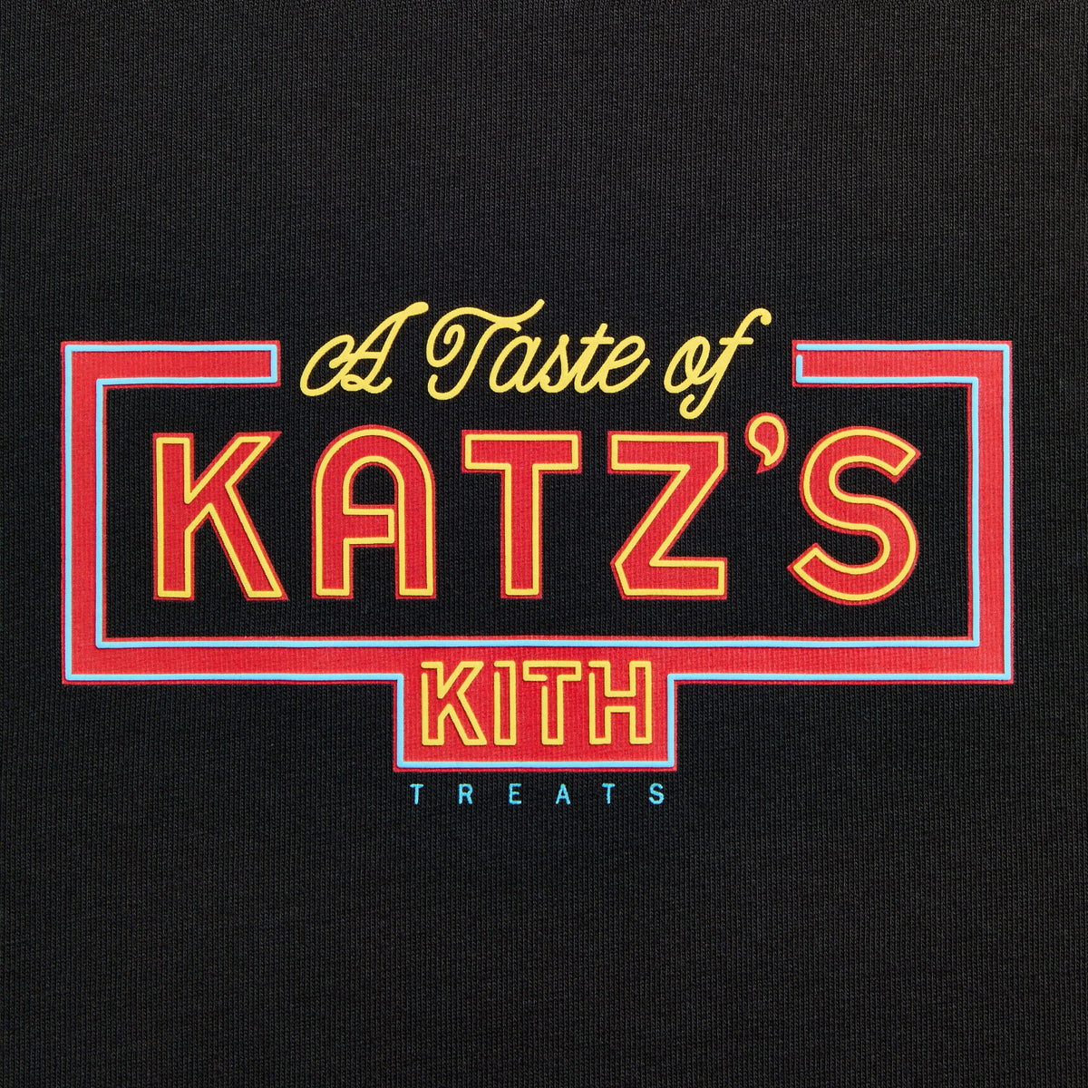 Kith Treats for Katz's Delicatessen Neon Tee - Black