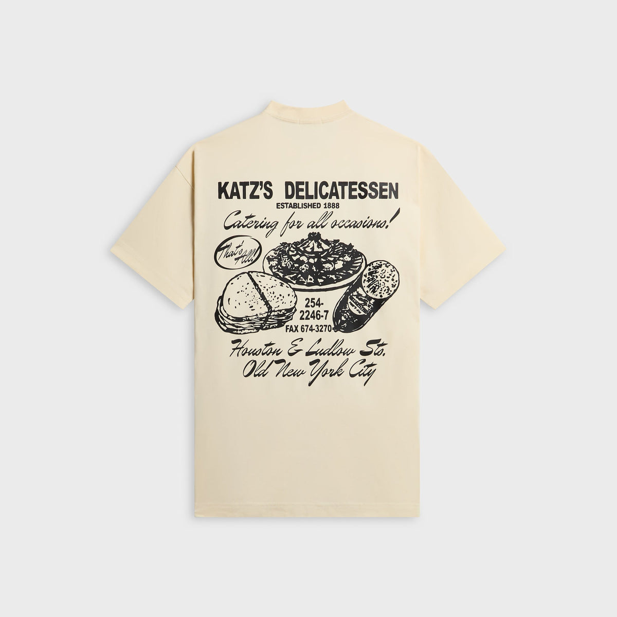 Kith Treats for Katz's Delicatessen Pocket Tee - Sandrift