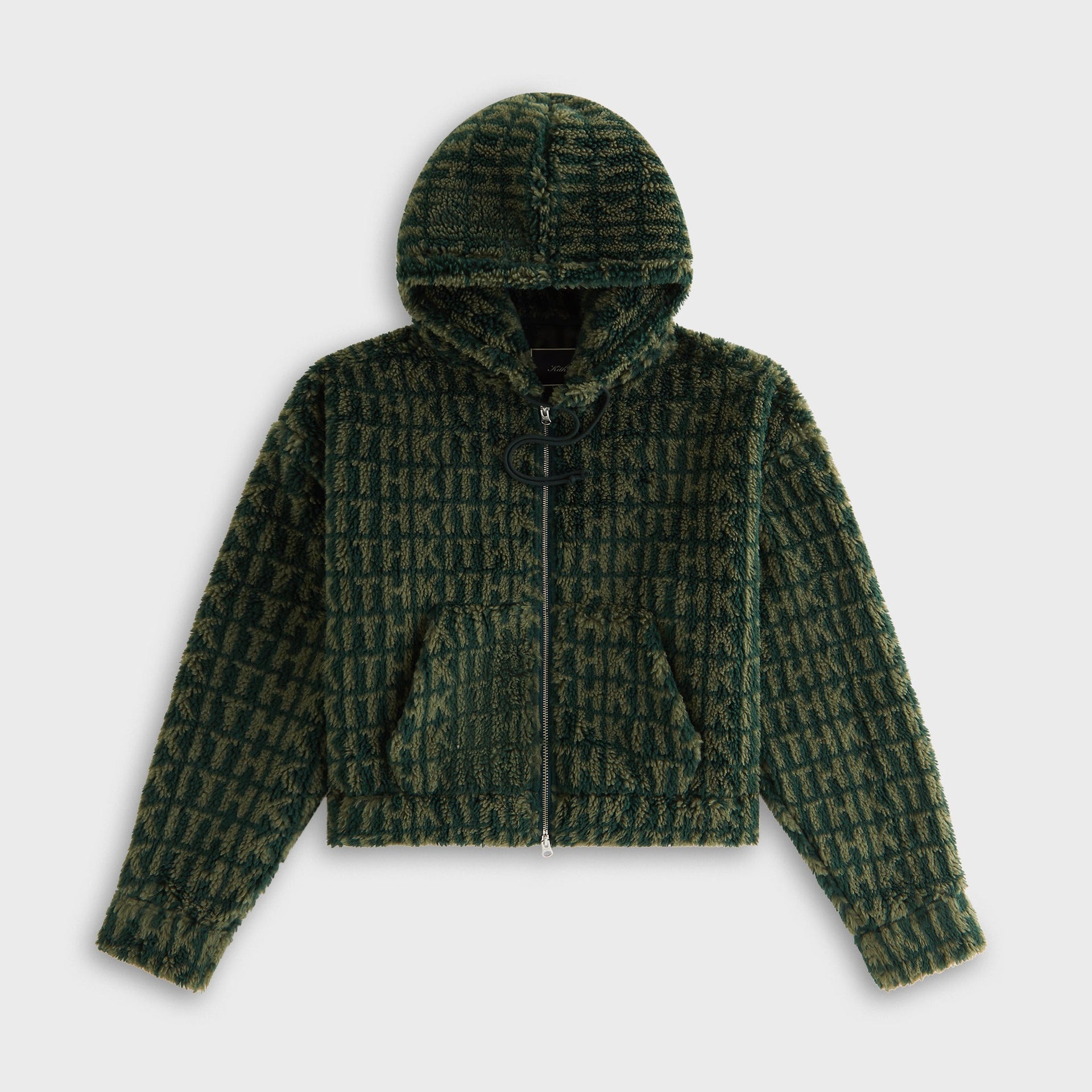 Kith Women Sylas Sherpa Monogram Zip Hoodie - Stadium