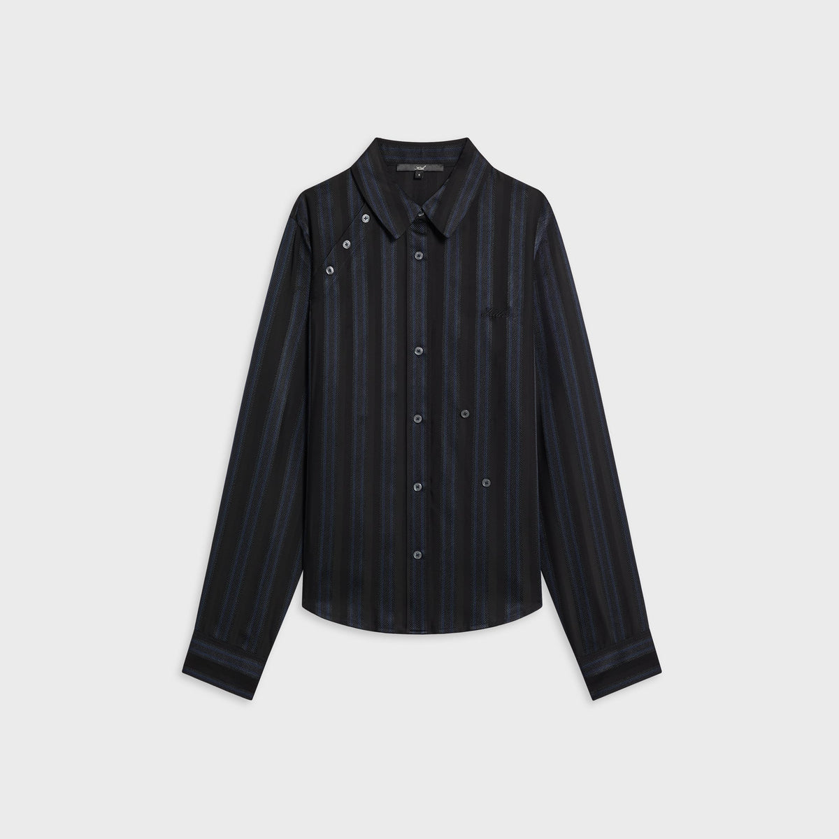 Kith Women Sidney Stripe Asymmetrical Shirt - Placid