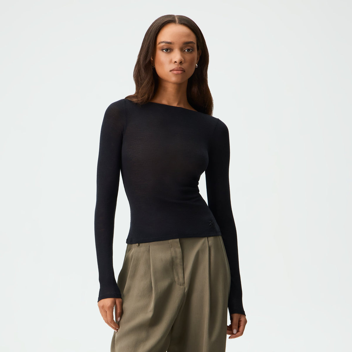 Kith Women Bodyn Boatneck Tee - Black