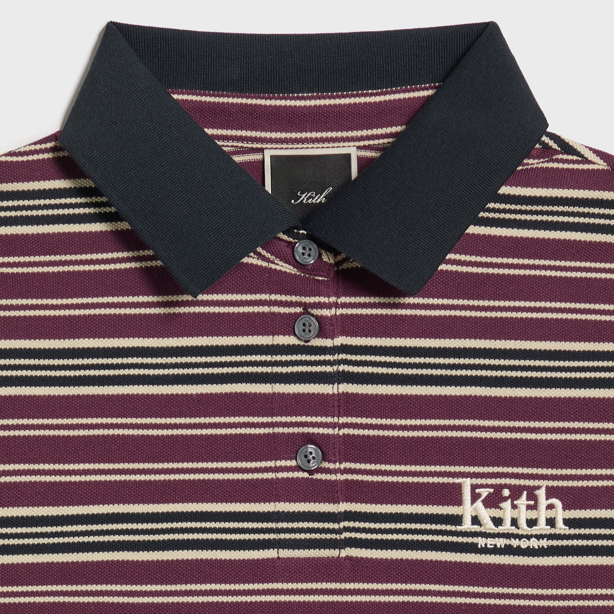 Kith Women Breda Striped Polo - Black