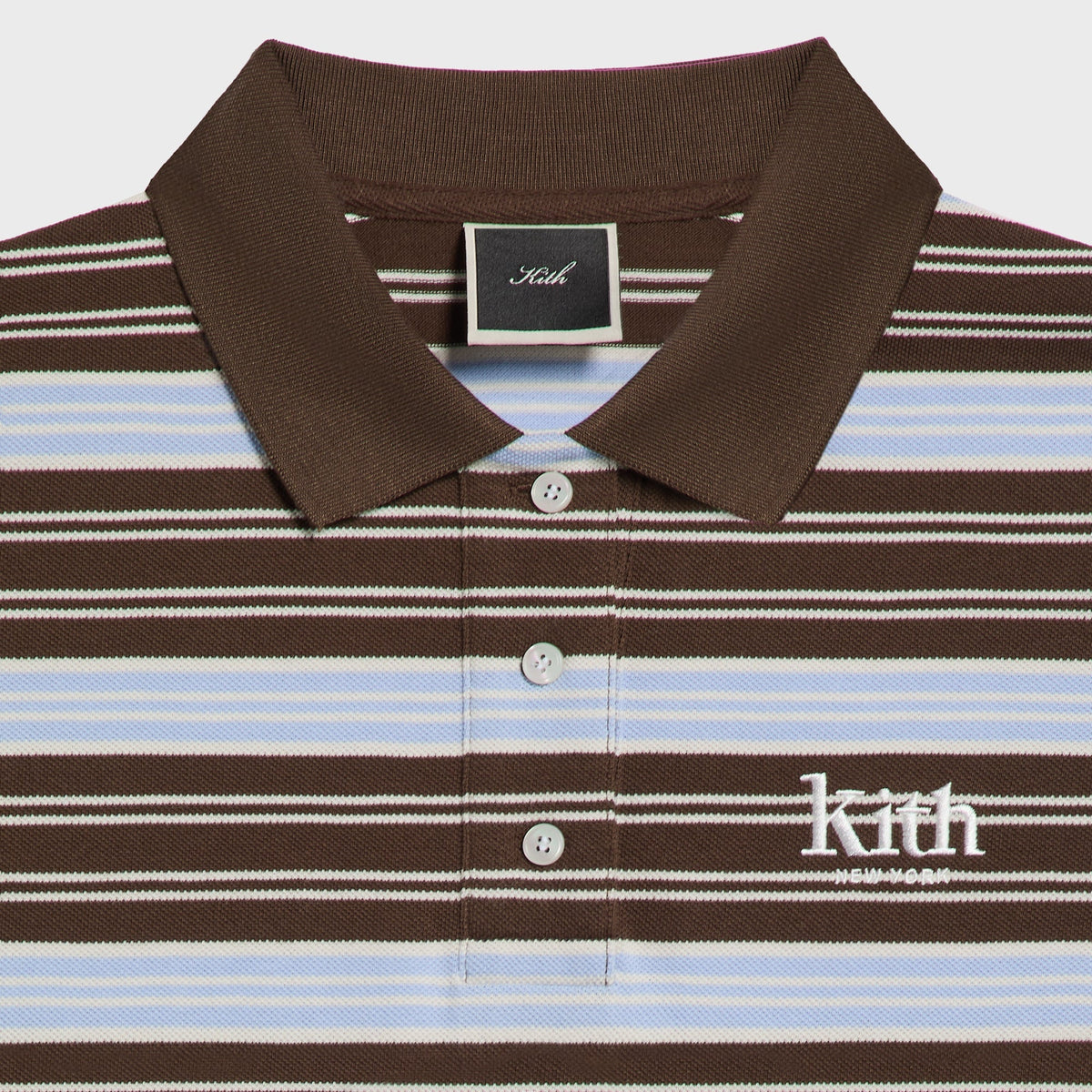 Kith Women Sadie Striped Polo Long Sleeve - Legacy - PH