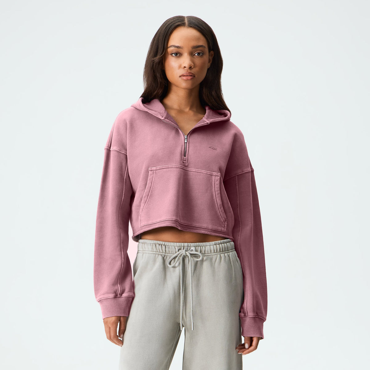 Kith Women Elwynne Half Zip Hoodie - Grape Shake