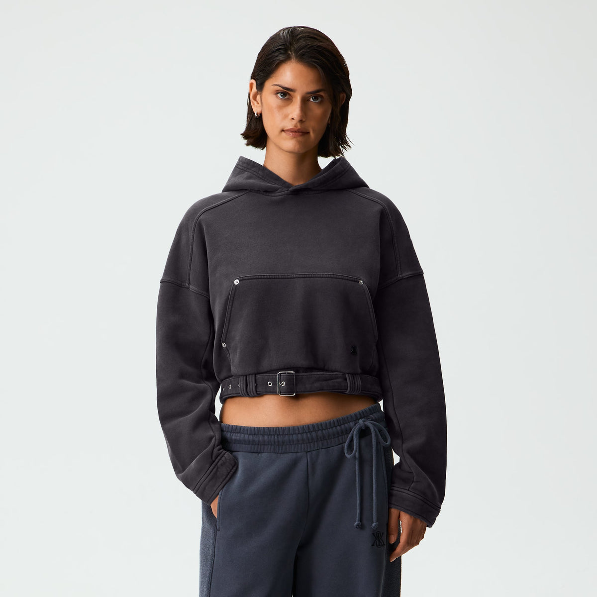 Kith Women Elvina Moto Hoodie - Black
