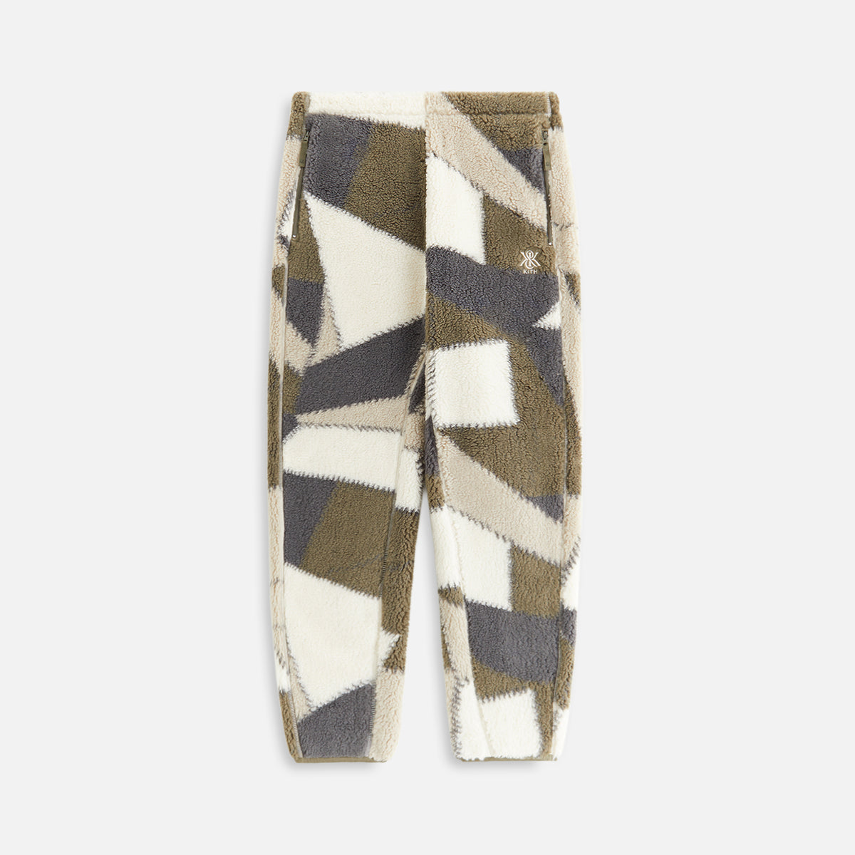 Kith Women Chelsea III Patchwork Fleece Jogger - Plaster