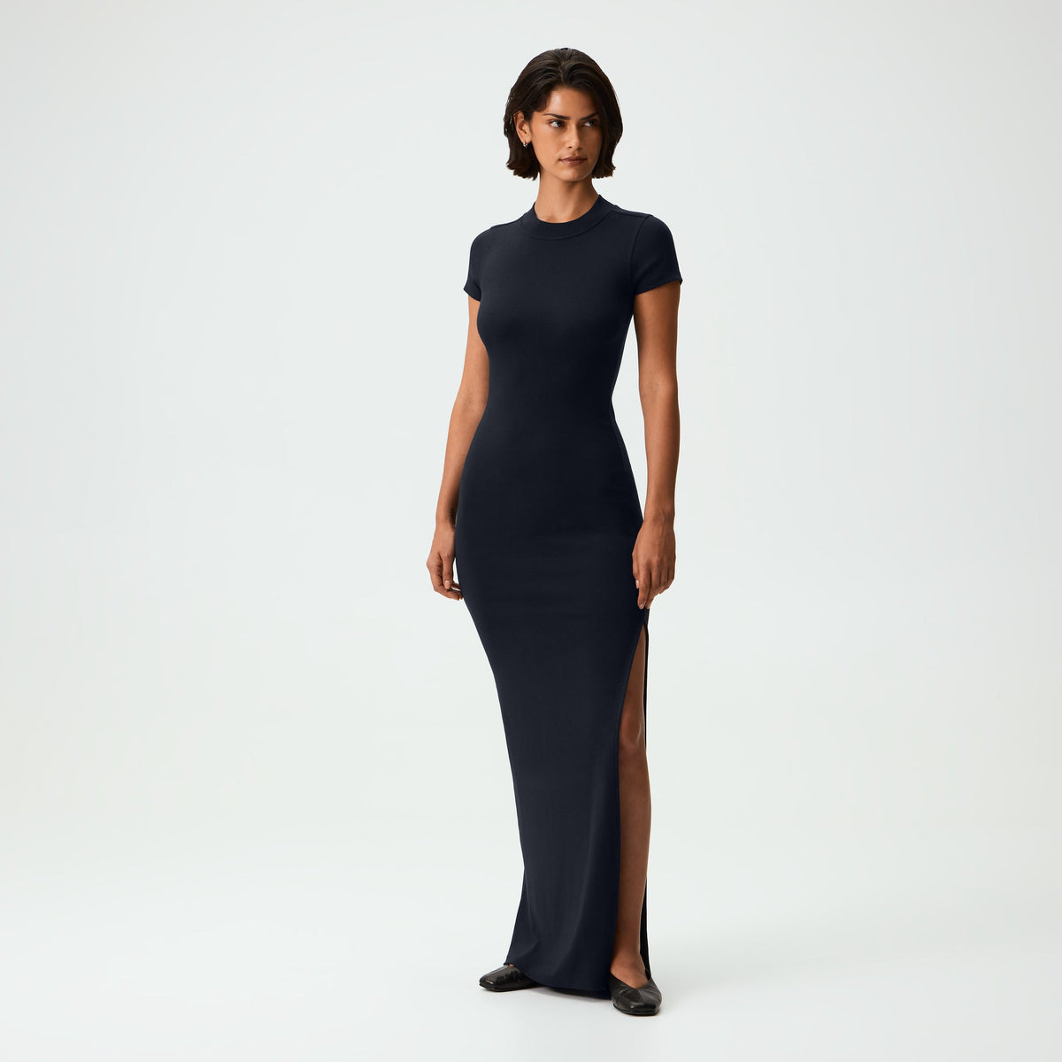Kith Women Arys High Cut Maxi Dress - Black