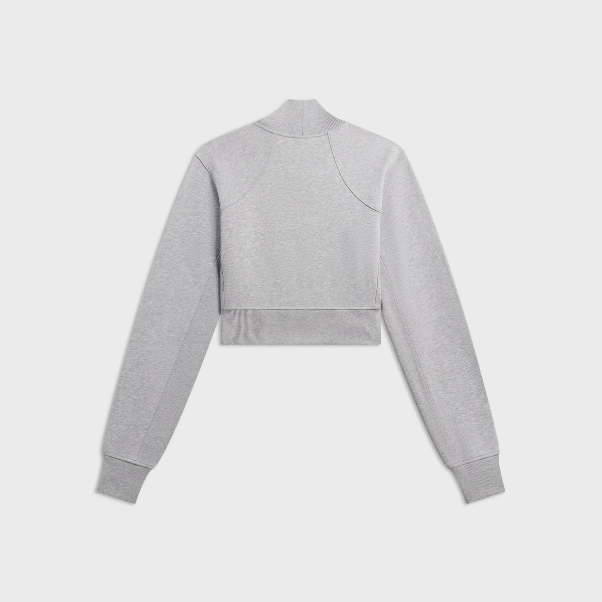 Kith Women Davin Cropped Track Zip Jacket - Cool Heather Grey