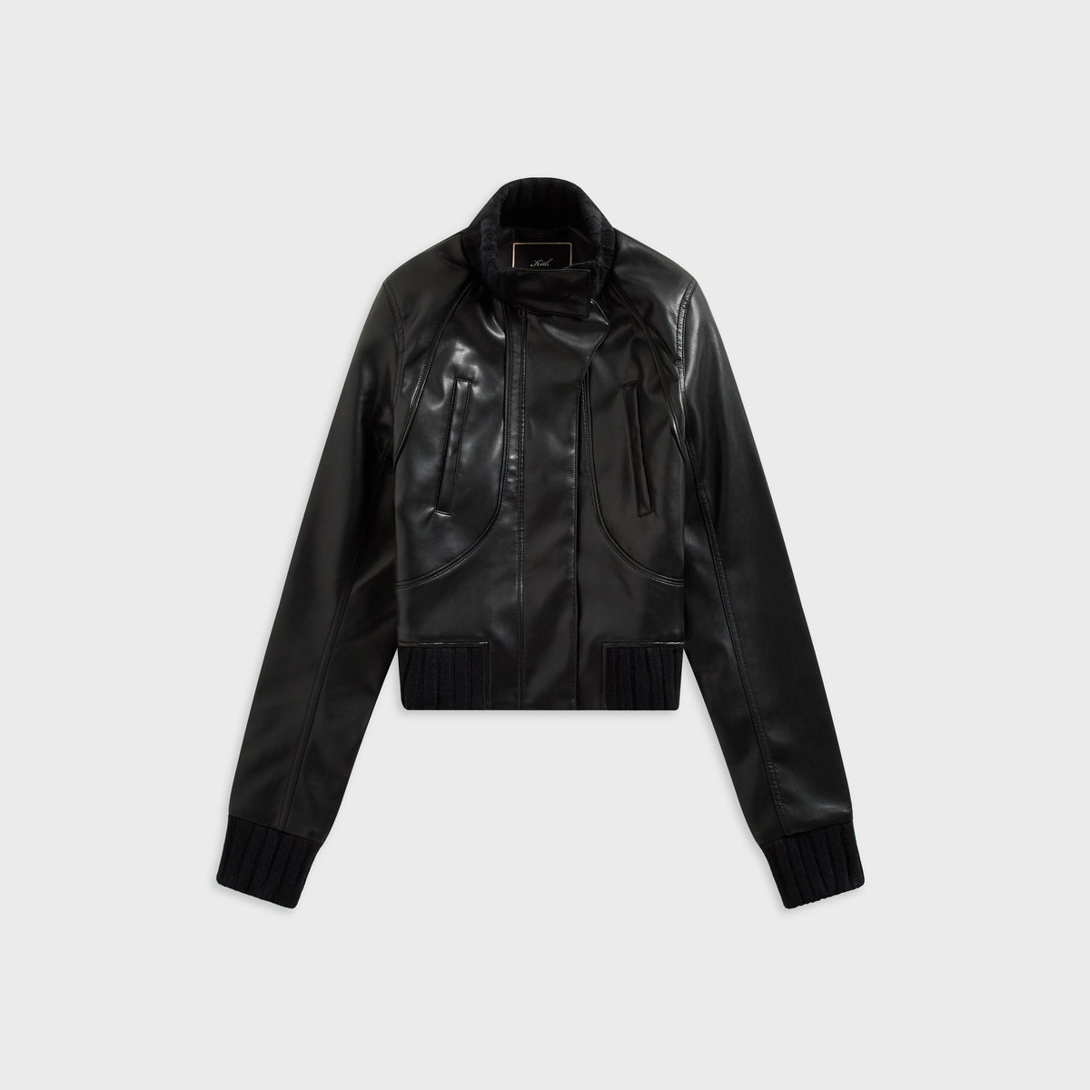 Kith Women Syd Faux Leather Harrington Jacket - Black