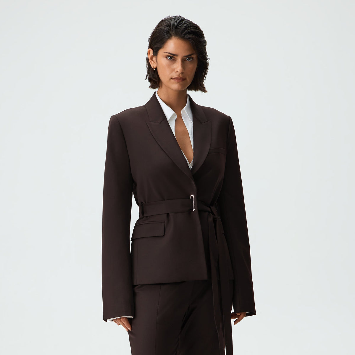 Kith Women Merle Belted Suiting Jacket - Incognito