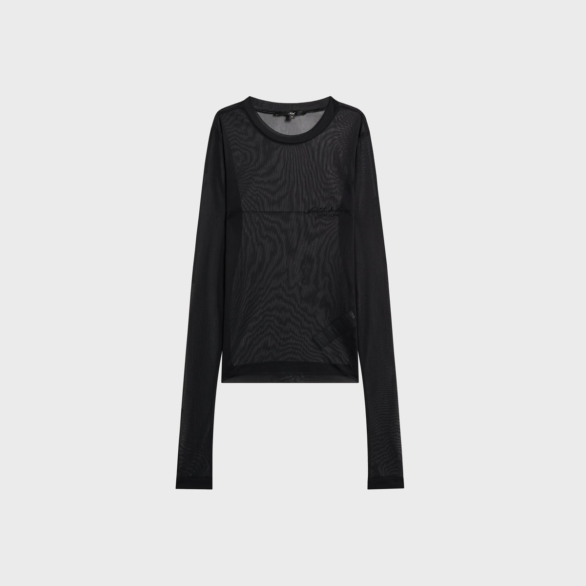 Kith Women Nori Line Mesh Long Sleeve Tee - Black