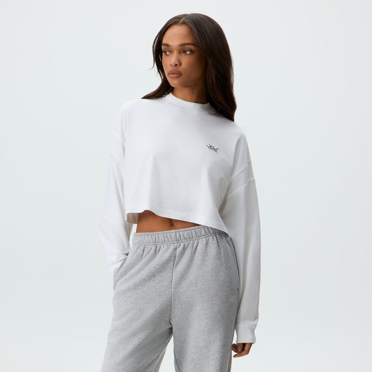 Kith Women Jasper Long Sleeve Top - White