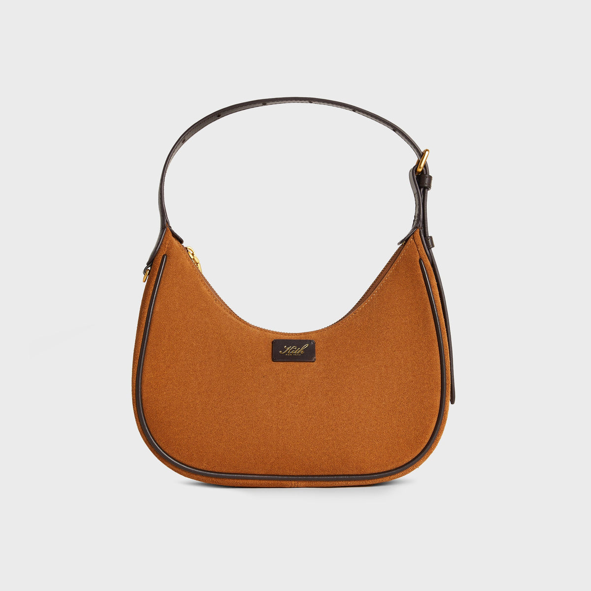 Kith Women Imana Suede Mix Crescent Shoulder Bag - Argil