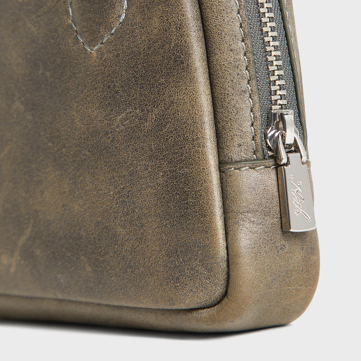 Kith Women Toast Distressed Leather Wallet Crossbody - Burnt