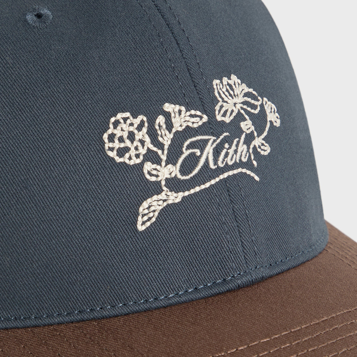 Kith Women Two Tone Cotton Twill Kith Floral Classic Cap - Nocturnal