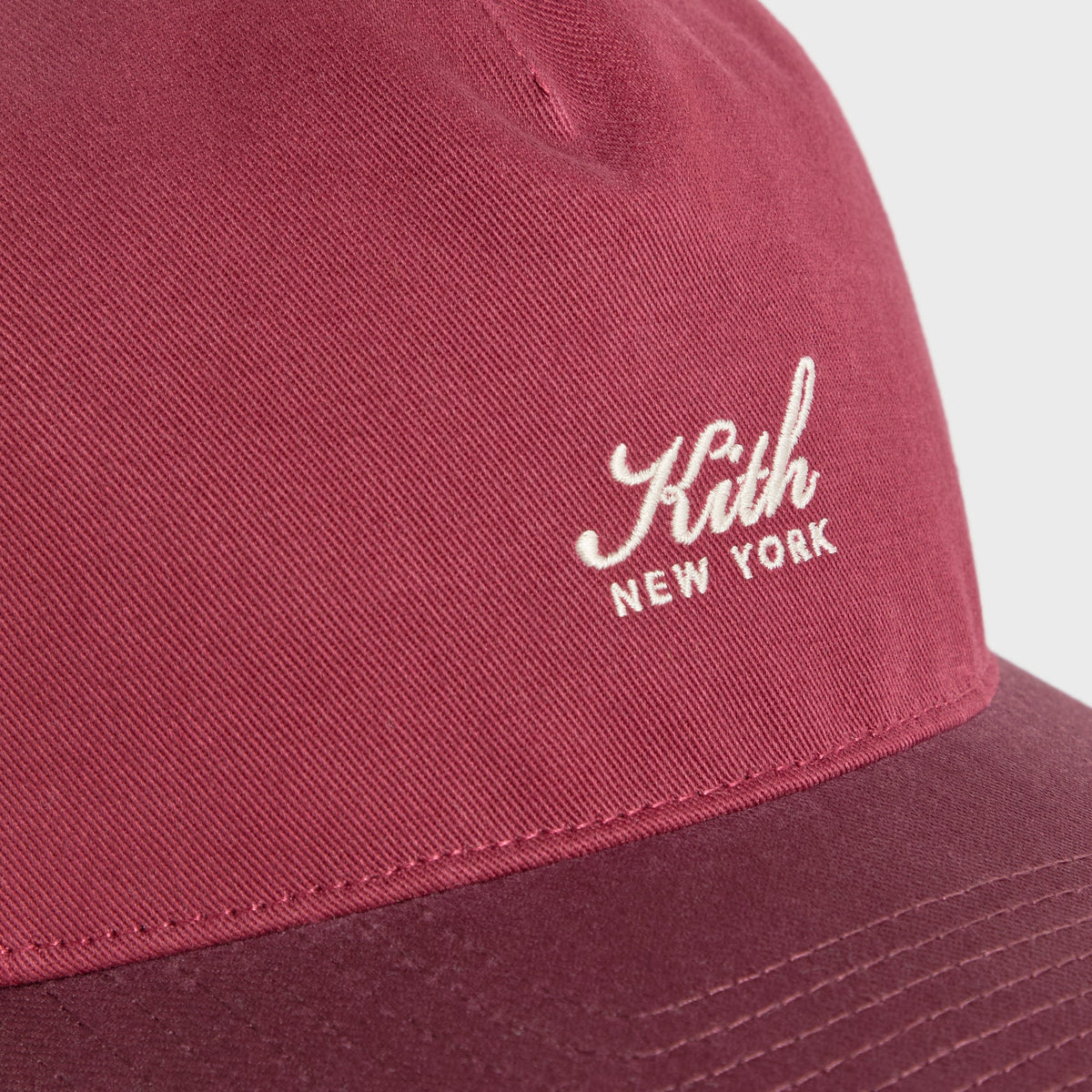 Kith Women Two Tone Vintage Wash Kith Script Pinch Crown Cap - Essence