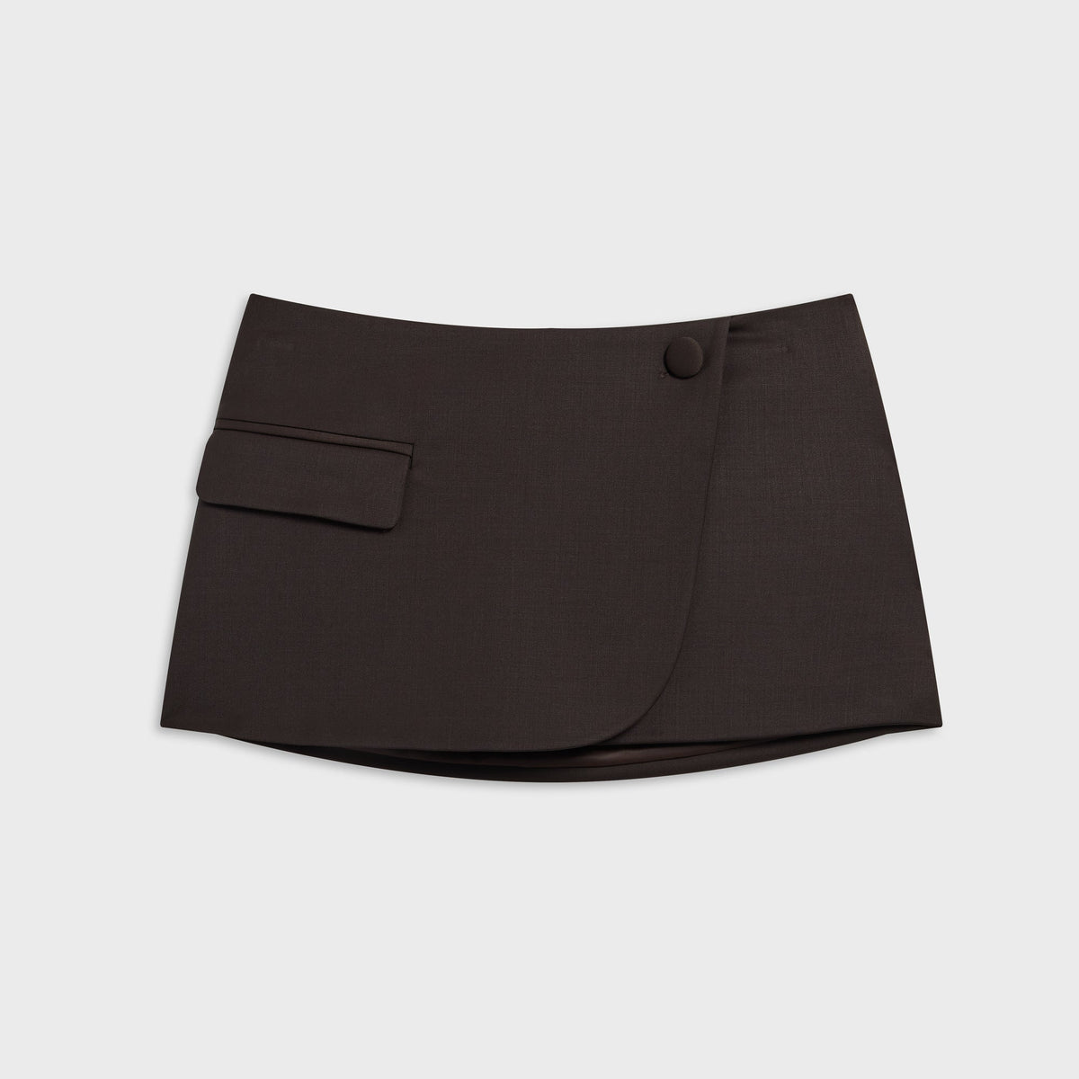 Kith Women Celeste Suiting Micro Wrap Skirt - Incognito