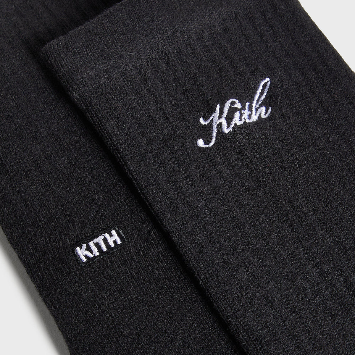 Kith Women Cotton Lightweight Crew Tabi Socks - Black
