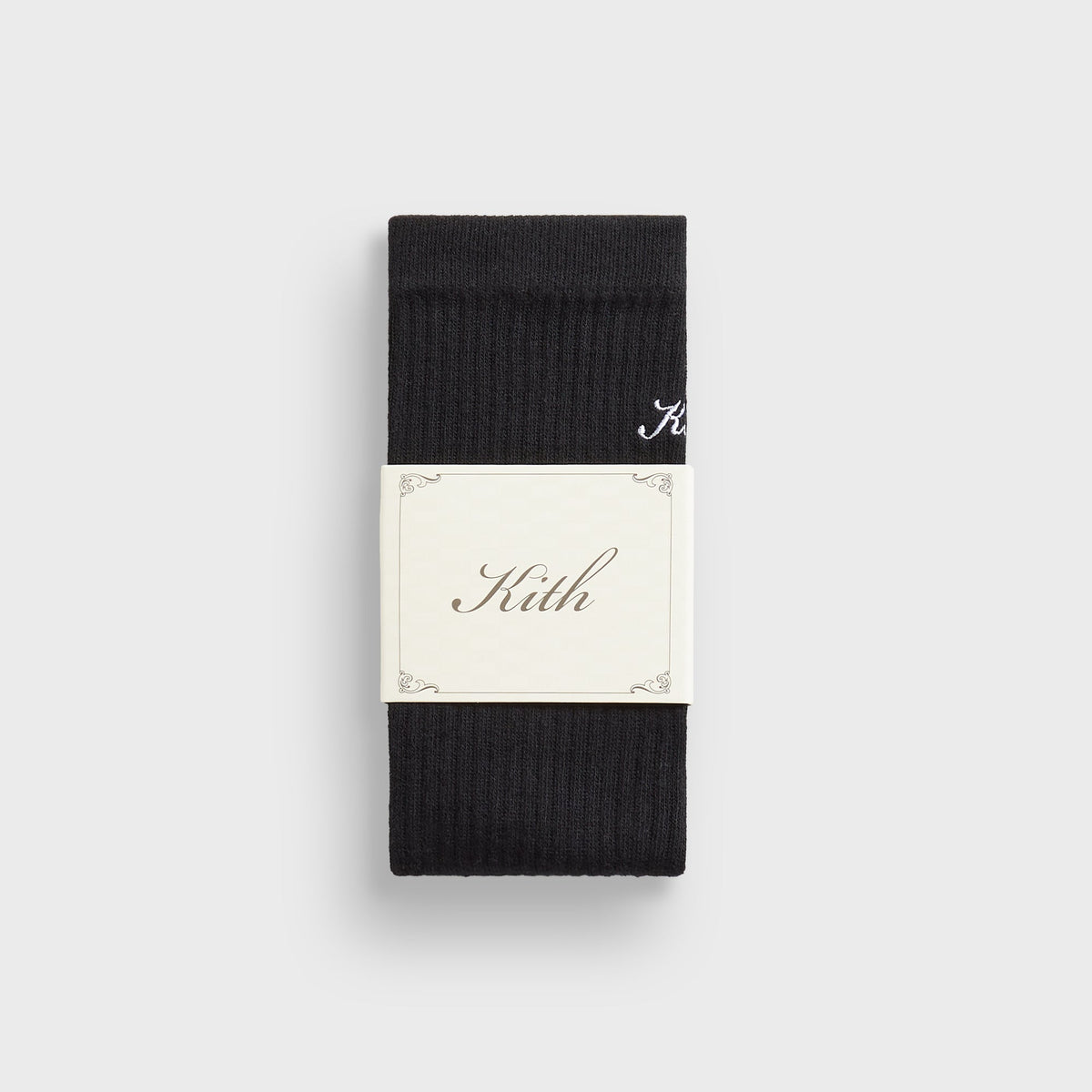 Kith Women Cotton Lightweight Crew Tabi Socks - Black